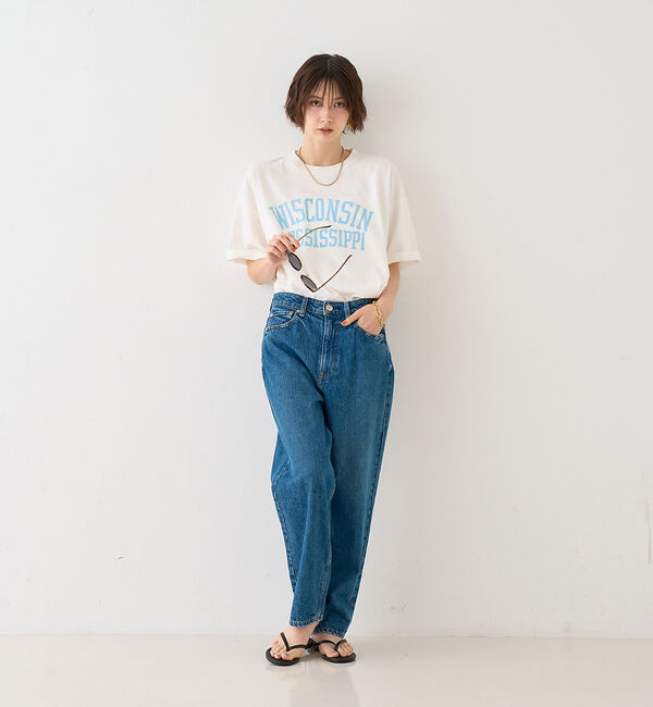 Rouge vif「【RED CARD/レッドカード】別注JAZZ ルーズテーパードワイドデニム」|デニム|