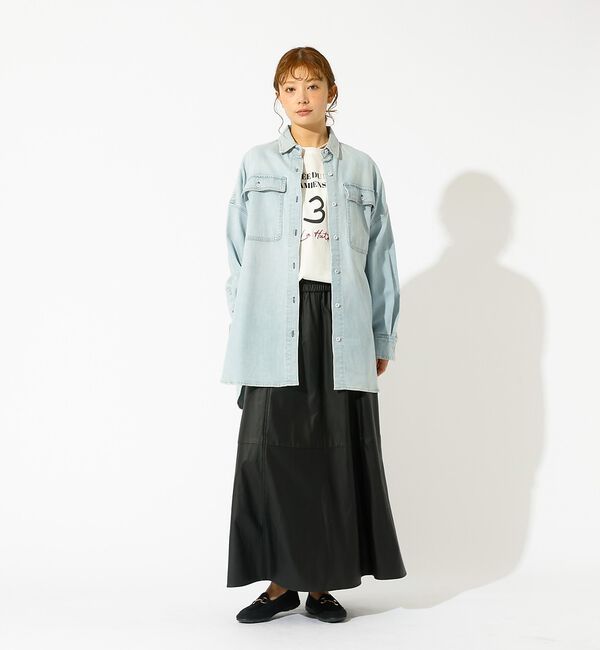 Rouge vif「【Healthy denim / ヘルシーデニム】Almond / デニムシャツ」|シャツ・ブラウス|