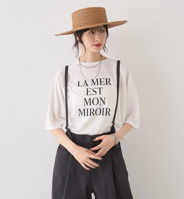 Rouge vif「シアーロゴオーバーサイズTシャツ【予約】」|Tシャツ・カットソー|