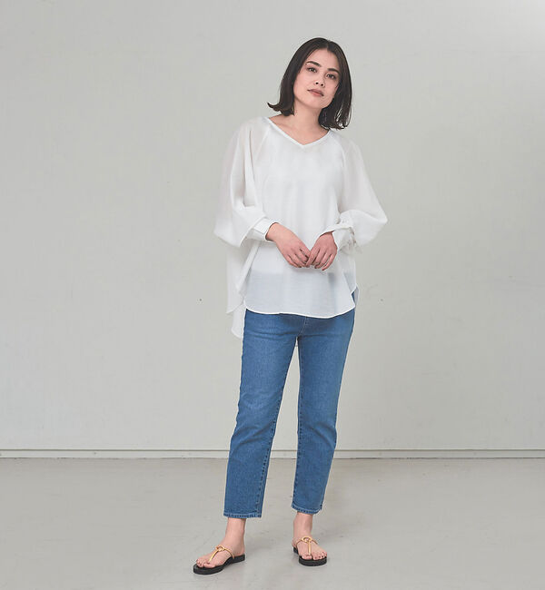 qualite「【e&times;qualite】クロップドデニム」|デニム|