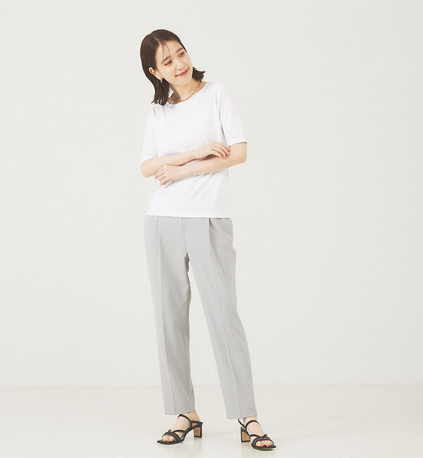 abahouse mavie「5分袖プルオーバー」|Tシャツ・カットソー|
