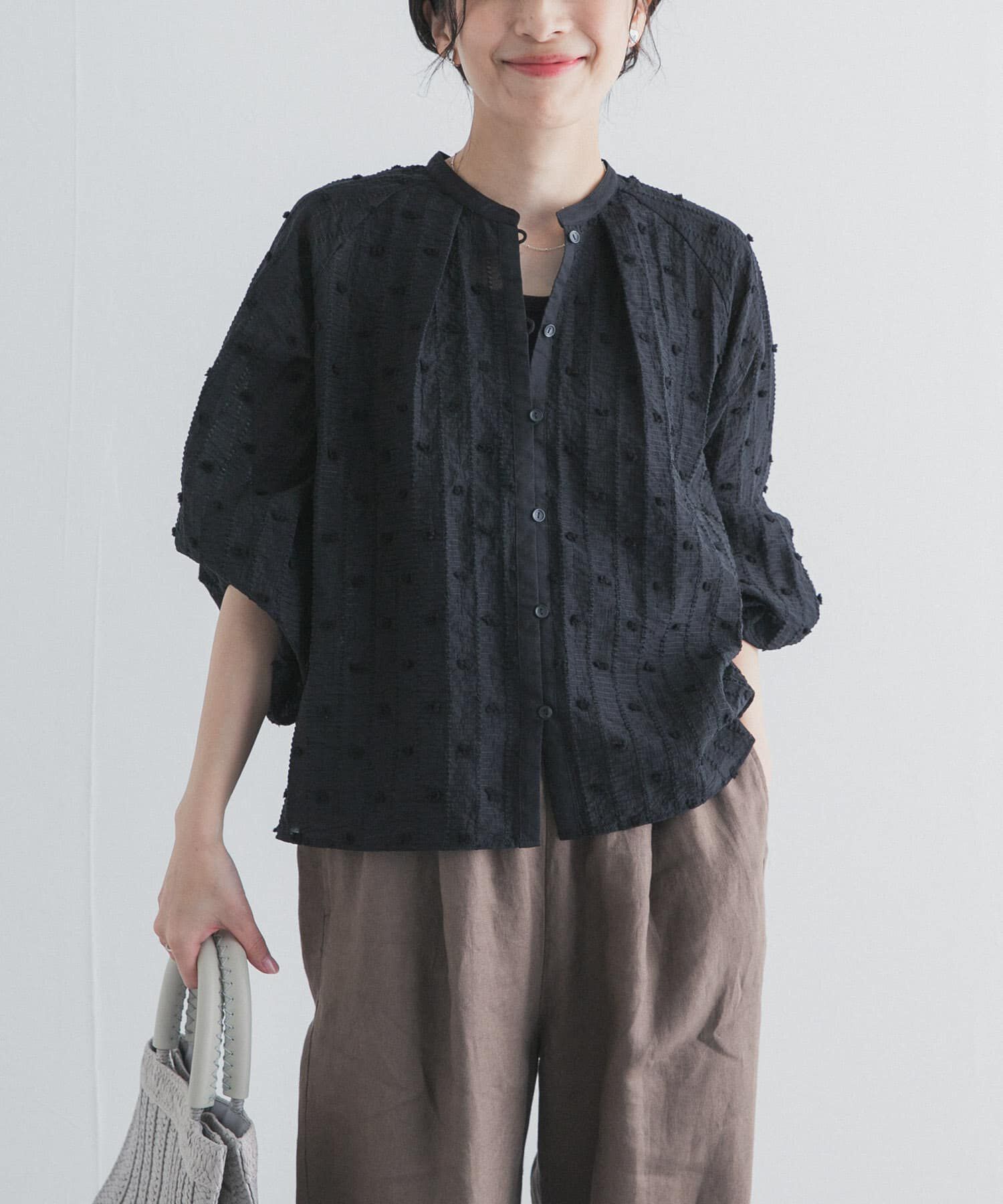 URBAN RESEARCH DOORS「カットドビーブラウス」|シャツ・ブラウス|