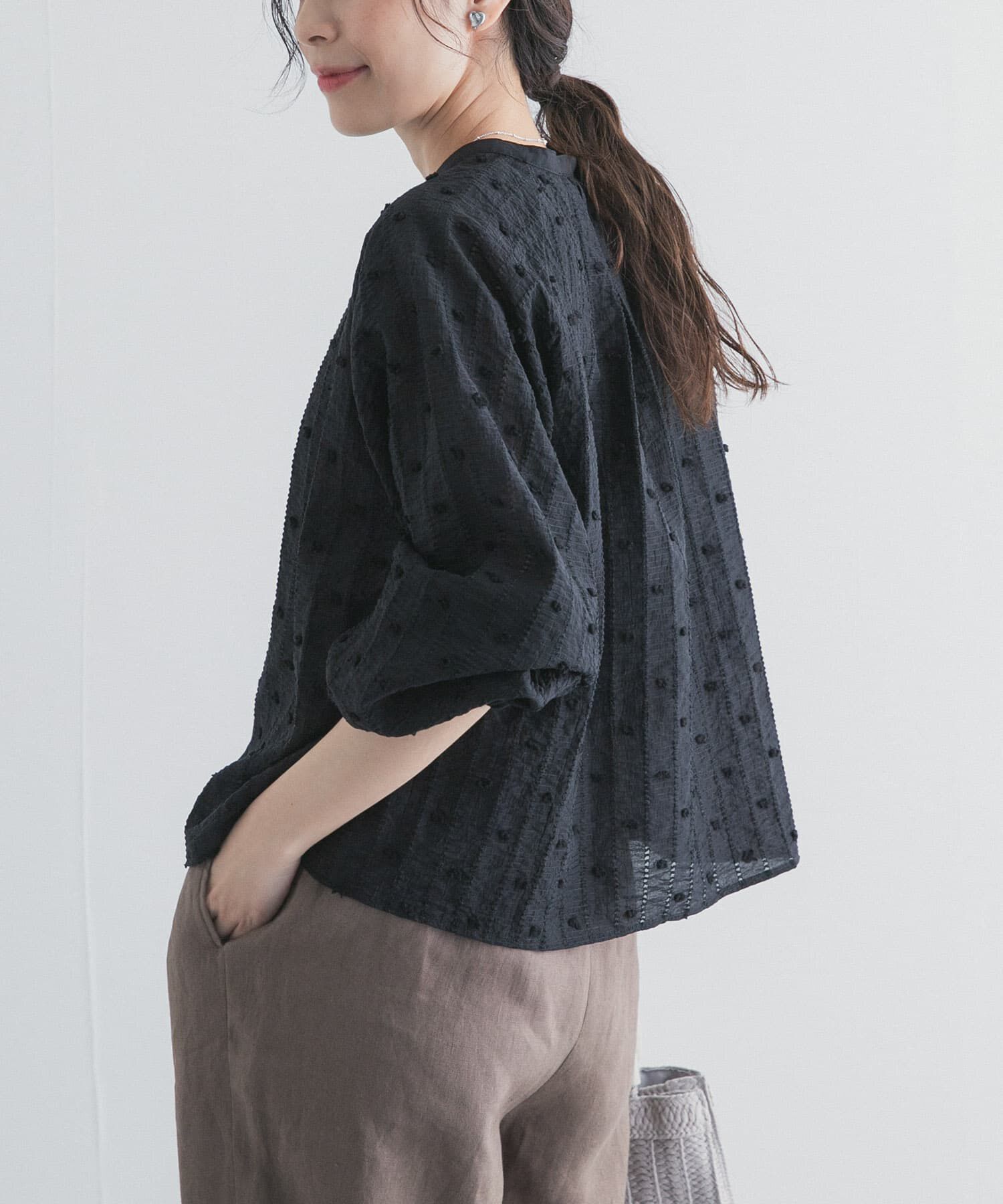 URBAN RESEARCH DOORS「カットドビーブラウス」|シャツ・ブラウス|