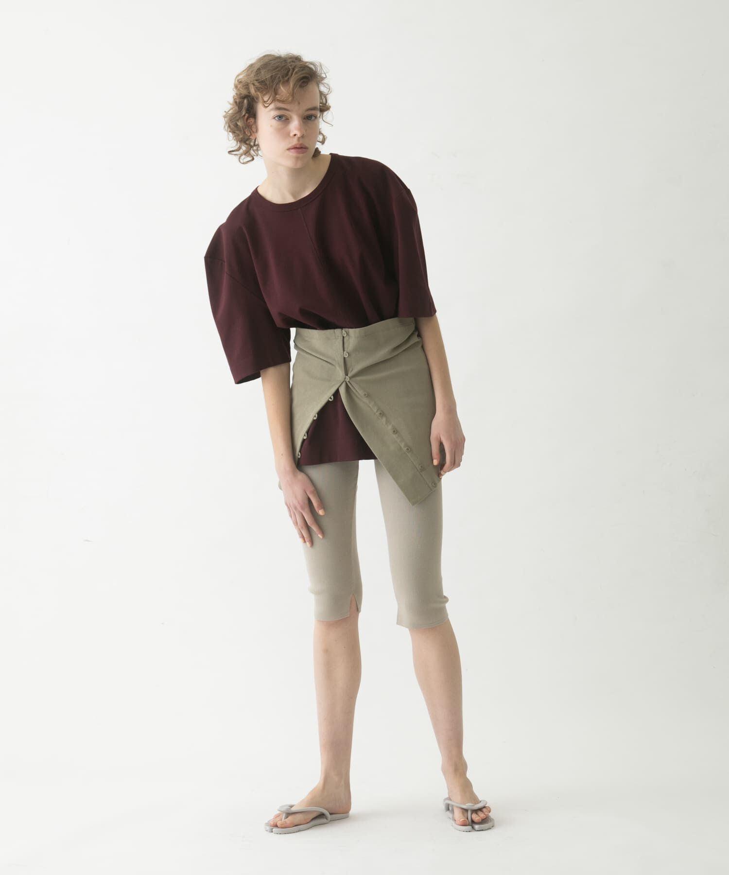 LAATO「half leggings」|レギンス・スパッツ|ライトブラウン