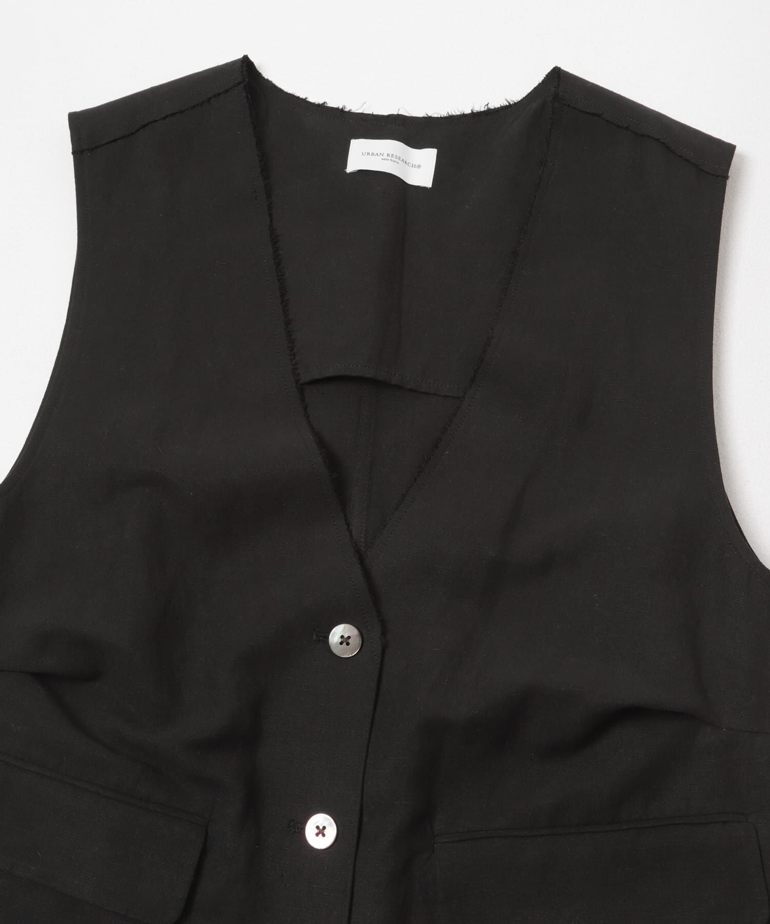 URBAN RESEARCH「new basic　SILK LINEN GILET」|ダウンベスト・ベスト|