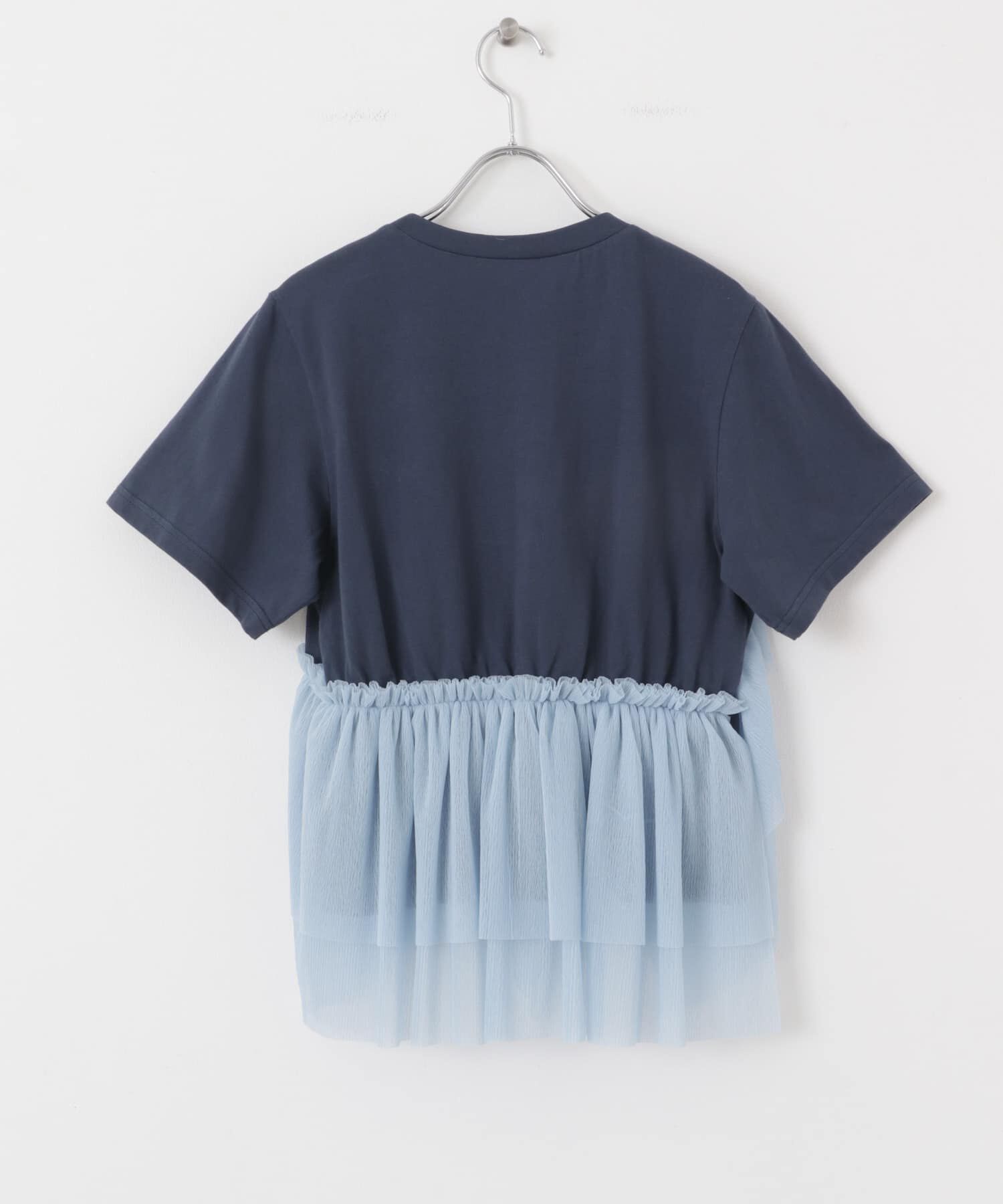  「アシメフリルドッキングTEE」|Tシャツ・カットソー|