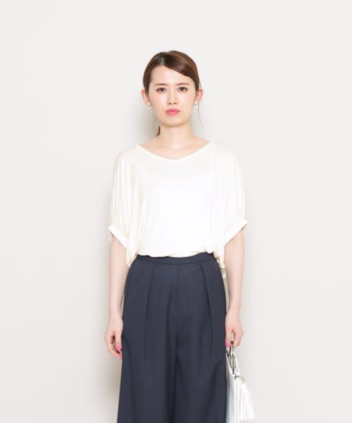 SENSE OF PLACE by URBAN RESEARCH「バックドレープT(ノースリーブ)」|Tシャツ・カットソー|