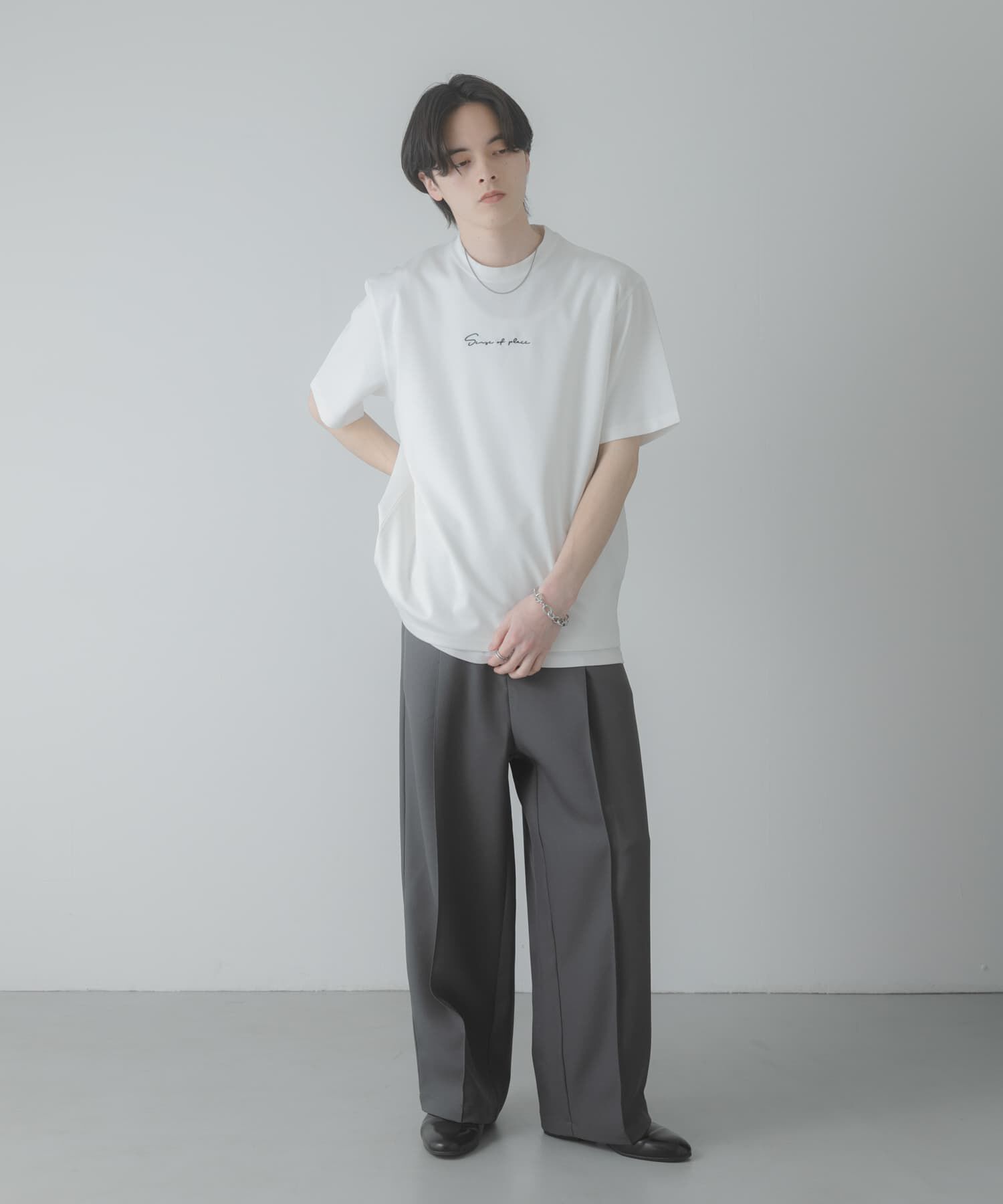 SENSE OF PLACE by URBAN RESEARCH「『一部WEB限定カラー』シシュウポンチショートスリーブTシャツ」|Tシャツ・カットソー|