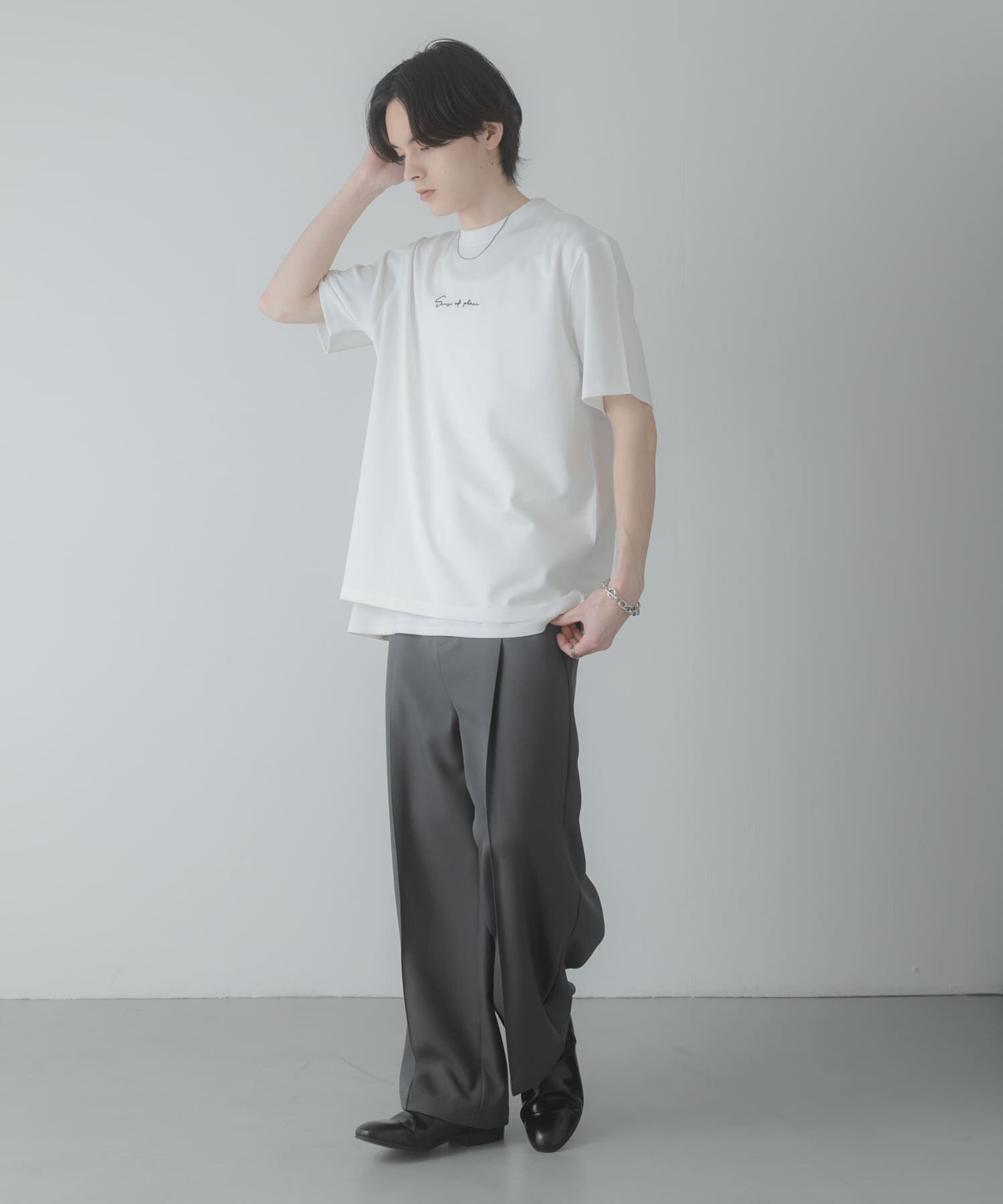 SENSE OF PLACE by URBAN RESEARCH「『一部WEB限定カラー』シシュウポンチショートスリーブTシャツ」|Tシャツ・カットソー|