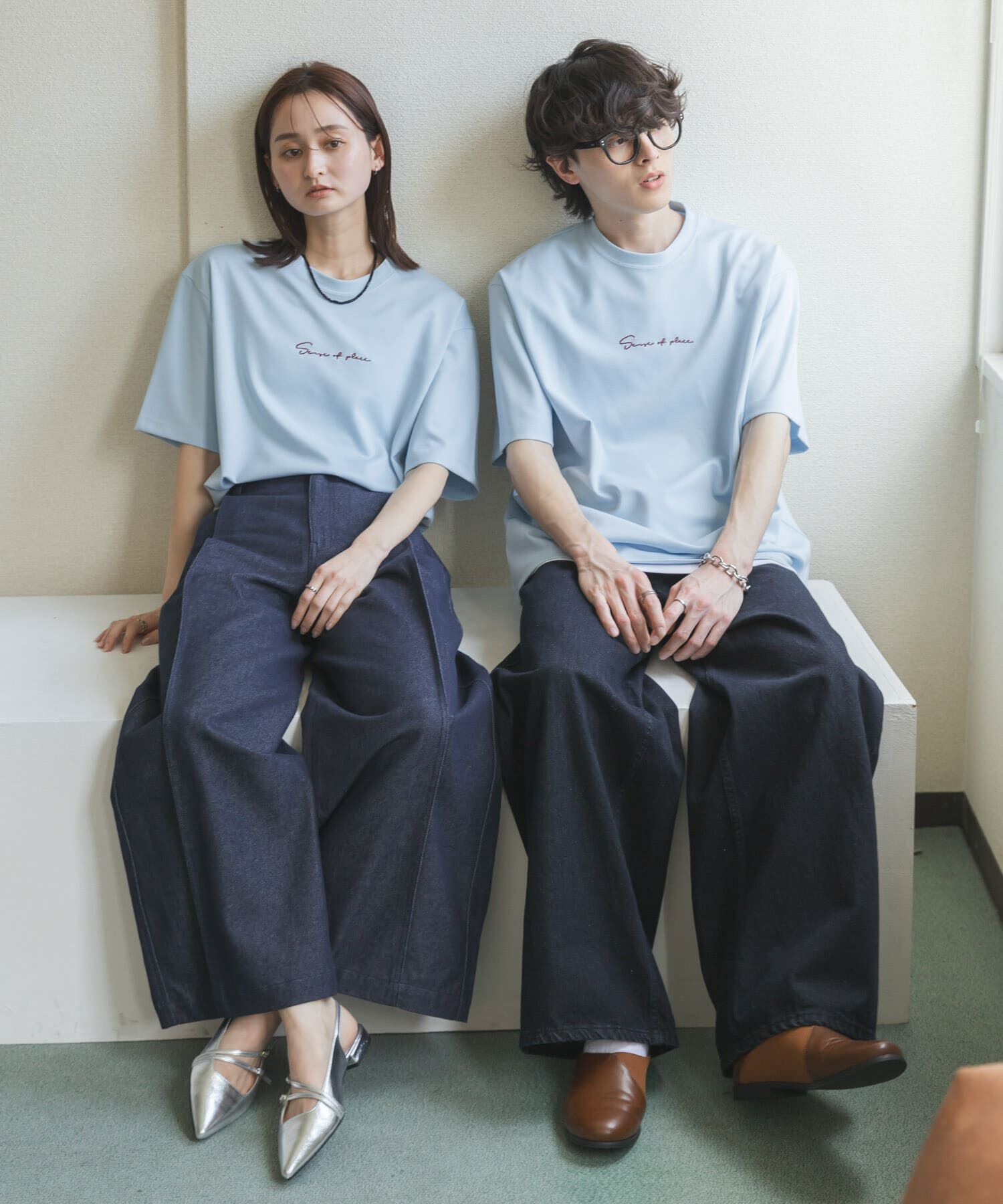 SENSE OF PLACE by URBAN RESEARCH「『一部WEB限定カラー』シシュウポンチショートスリーブTシャツ」|Tシャツ・カットソー|