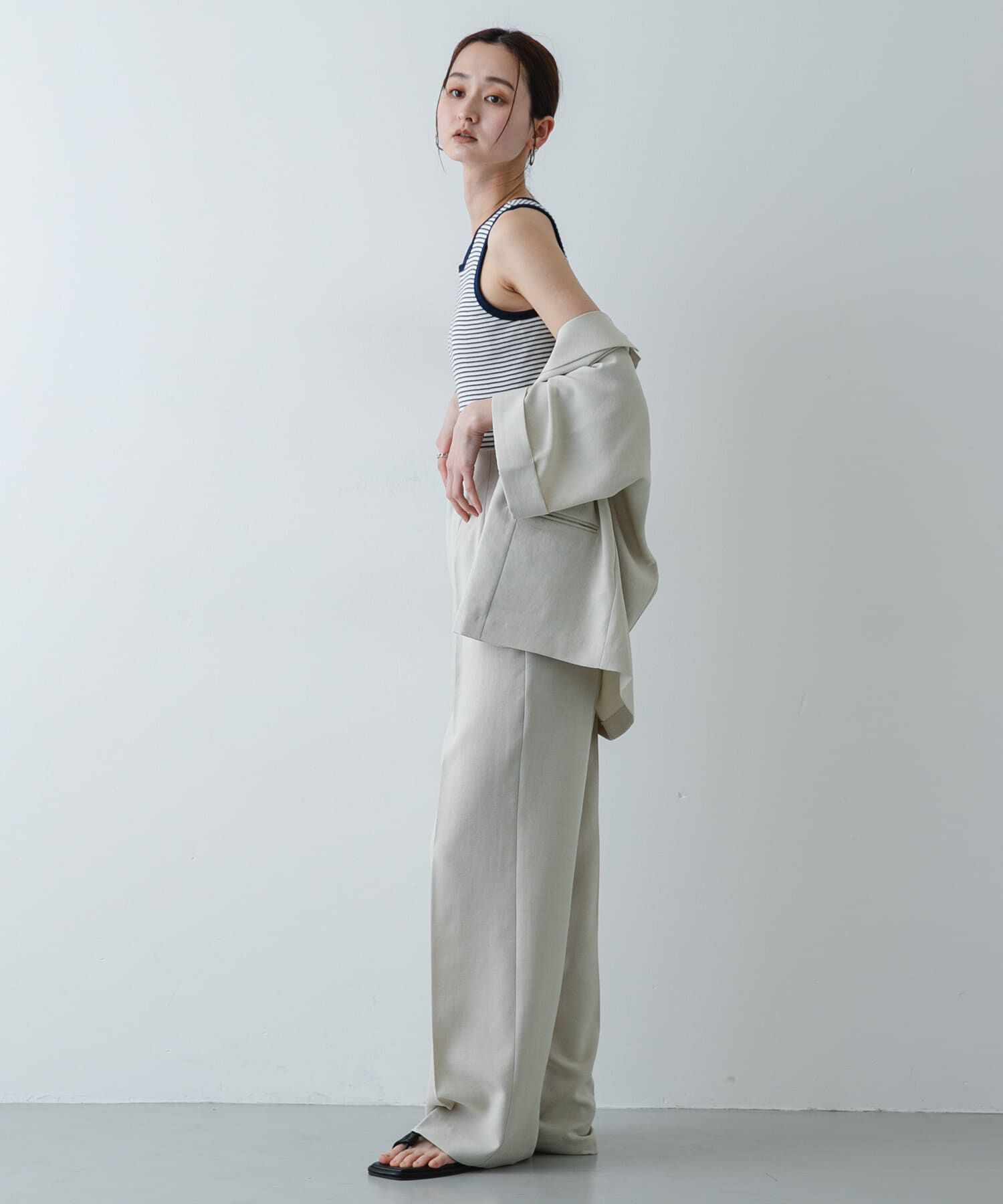 SENSE OF PLACE by URBAN RESEARCH「『別注』Healthknit&times;SENSE OF PLACE ボーダータンクトップ」|タンクトップ|