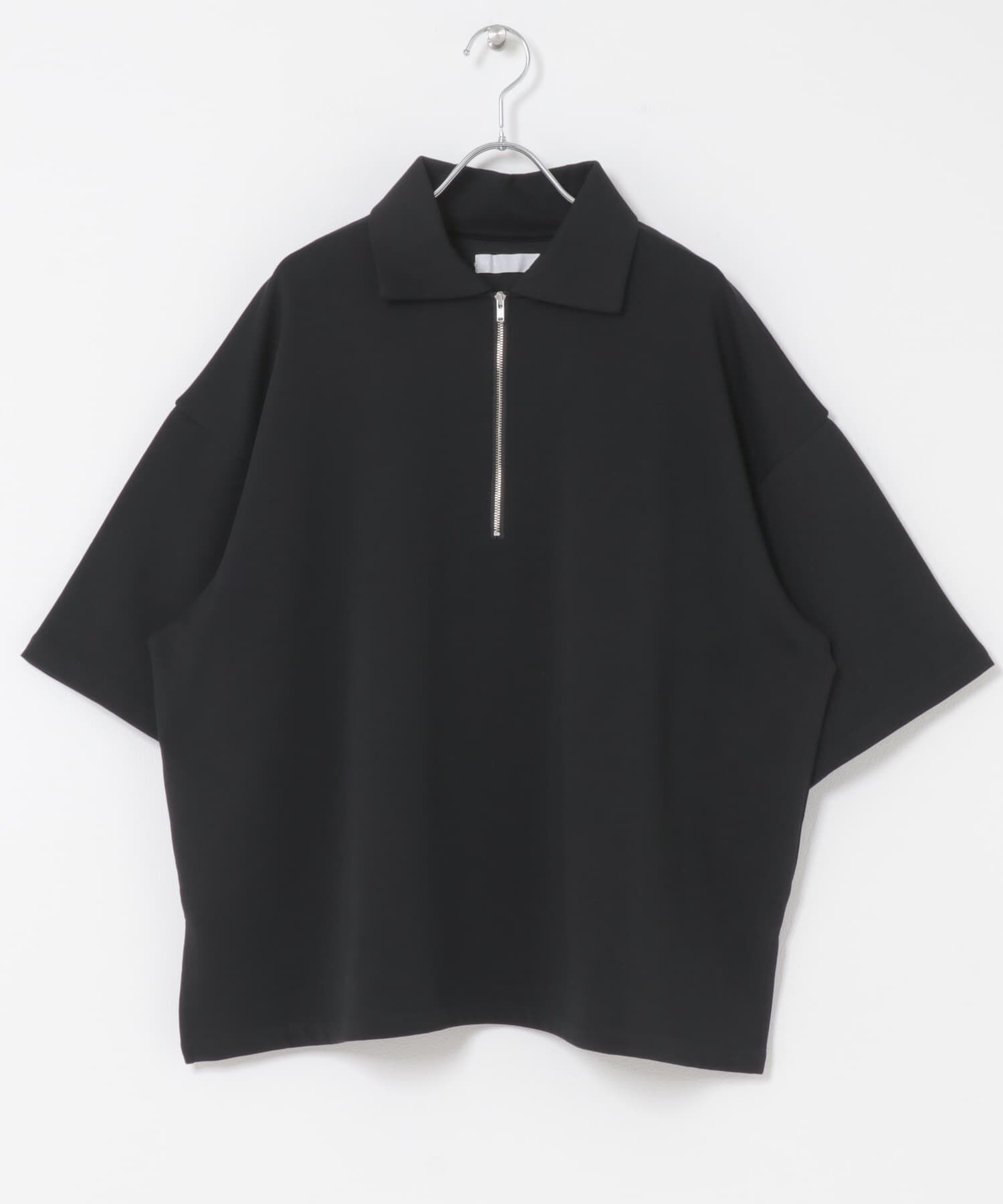 SENSE OF PLACE by URBAN RESEARCH「ダンボールポンチハーフジップショートスリーブTシャツ」|Tシャツ・カットソー|