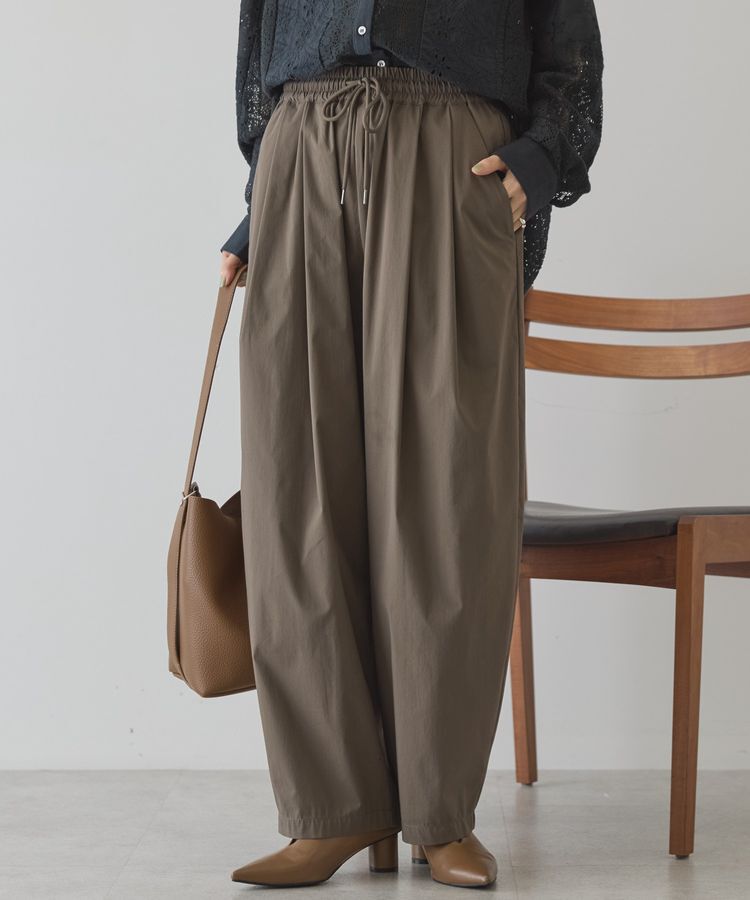 AMERICAN HOLIC「ナイロンドロストタックパンツ」|その他|Khaki