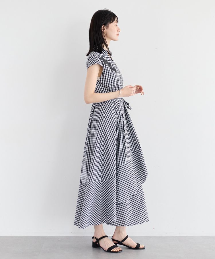 YECCA VECCA「フラワーレースカシュクールワンピース」|ワンピース|