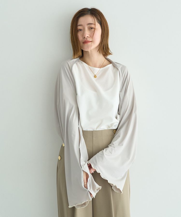 YECCA VECCA「【Wpc.】UVカット接触冷感3wayショール」|ストール|Gray