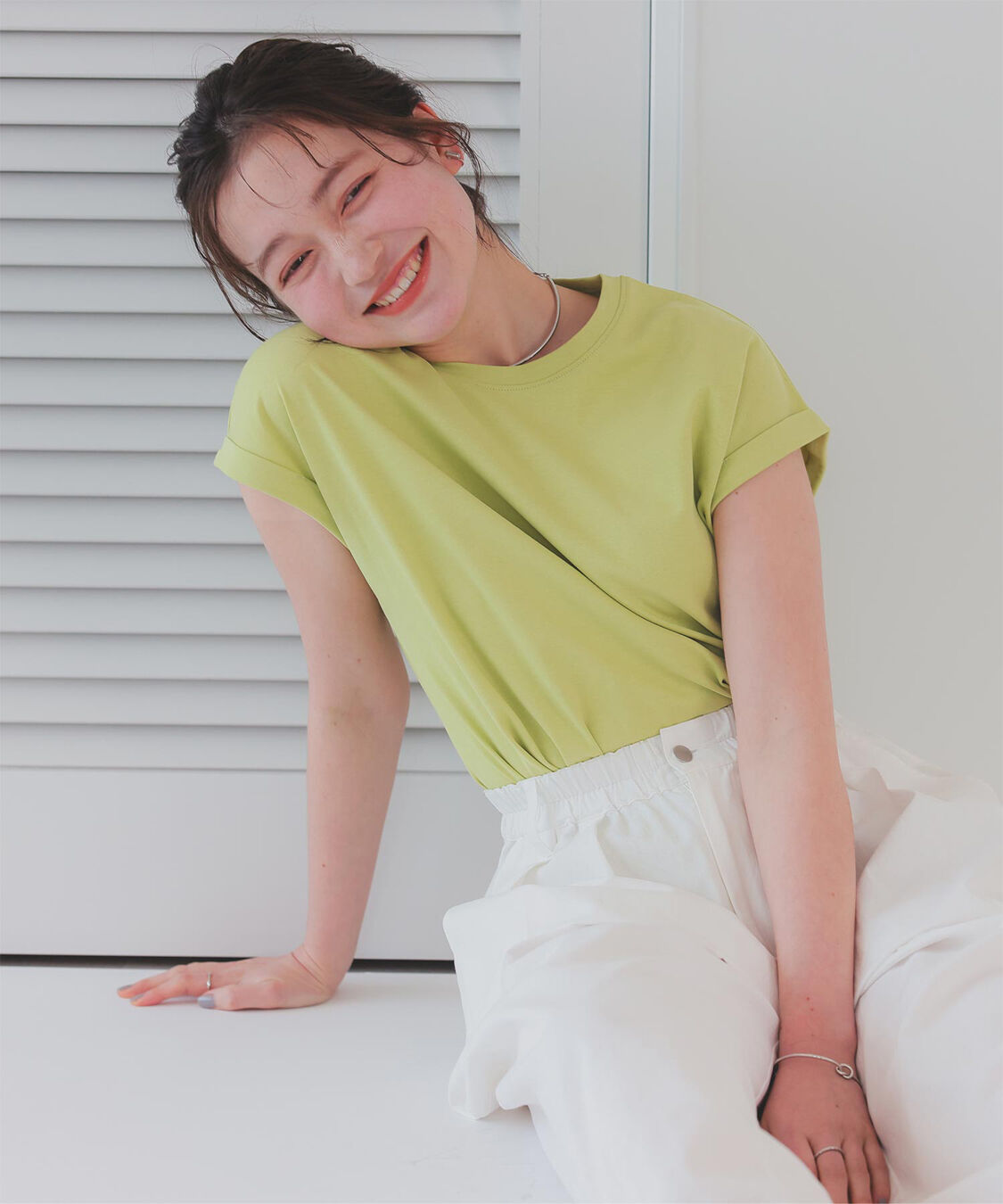 titivate「汗染み防止ダブルカフスTシャツ」|Tシャツ・カットソー|