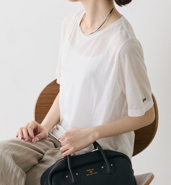  「シアーシンプルTシャツ」|プルオーバー|