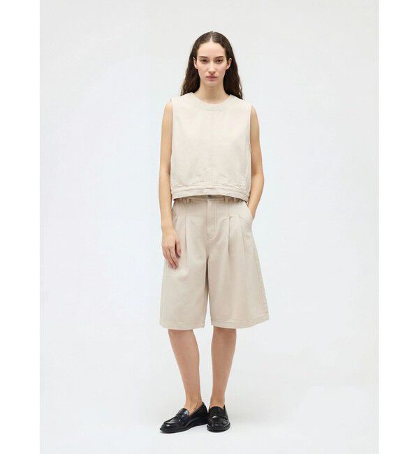 mizuiro ind「mizuiro ind デニムベスト(ONEWASH)」|ベスト・ジレ|