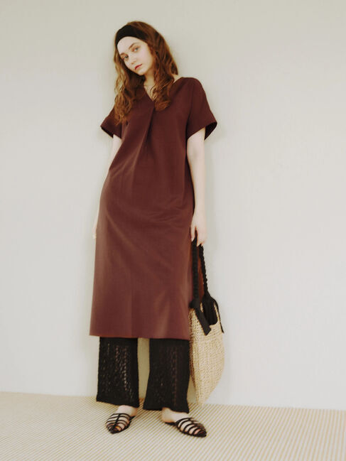 Te chichi「麻調サックワンピース」|ワンピース|