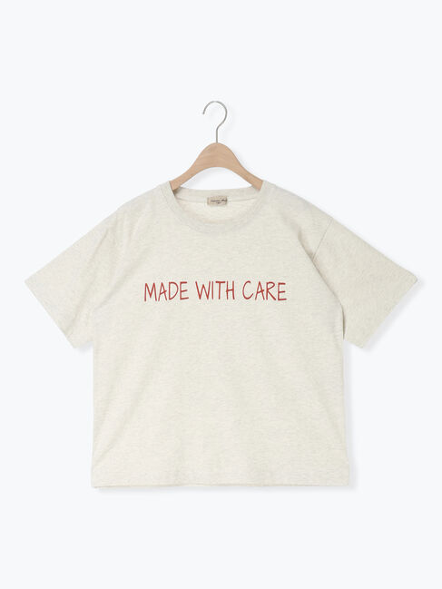 Samansa Mos2「【接触冷感】ロゴアソートプリントTシャツ」|Tシャツ・カットソー|グレー