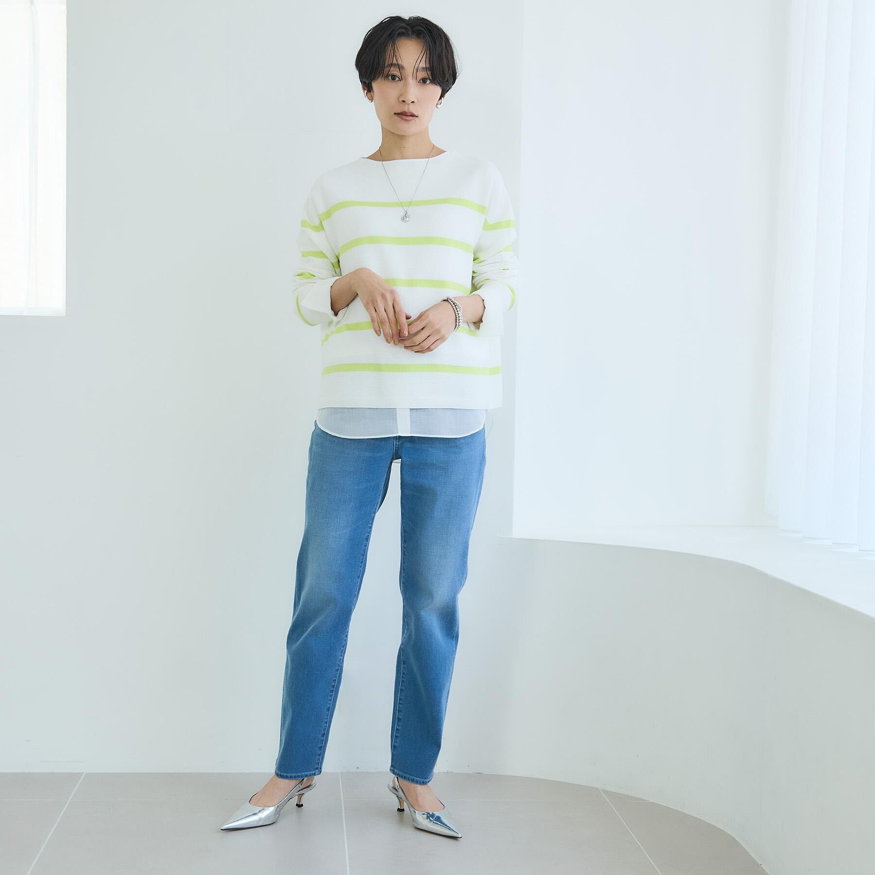 UNTITLED「【追加/人気デニム】MAKE&times;DENIMスリムストレート」|デニム|