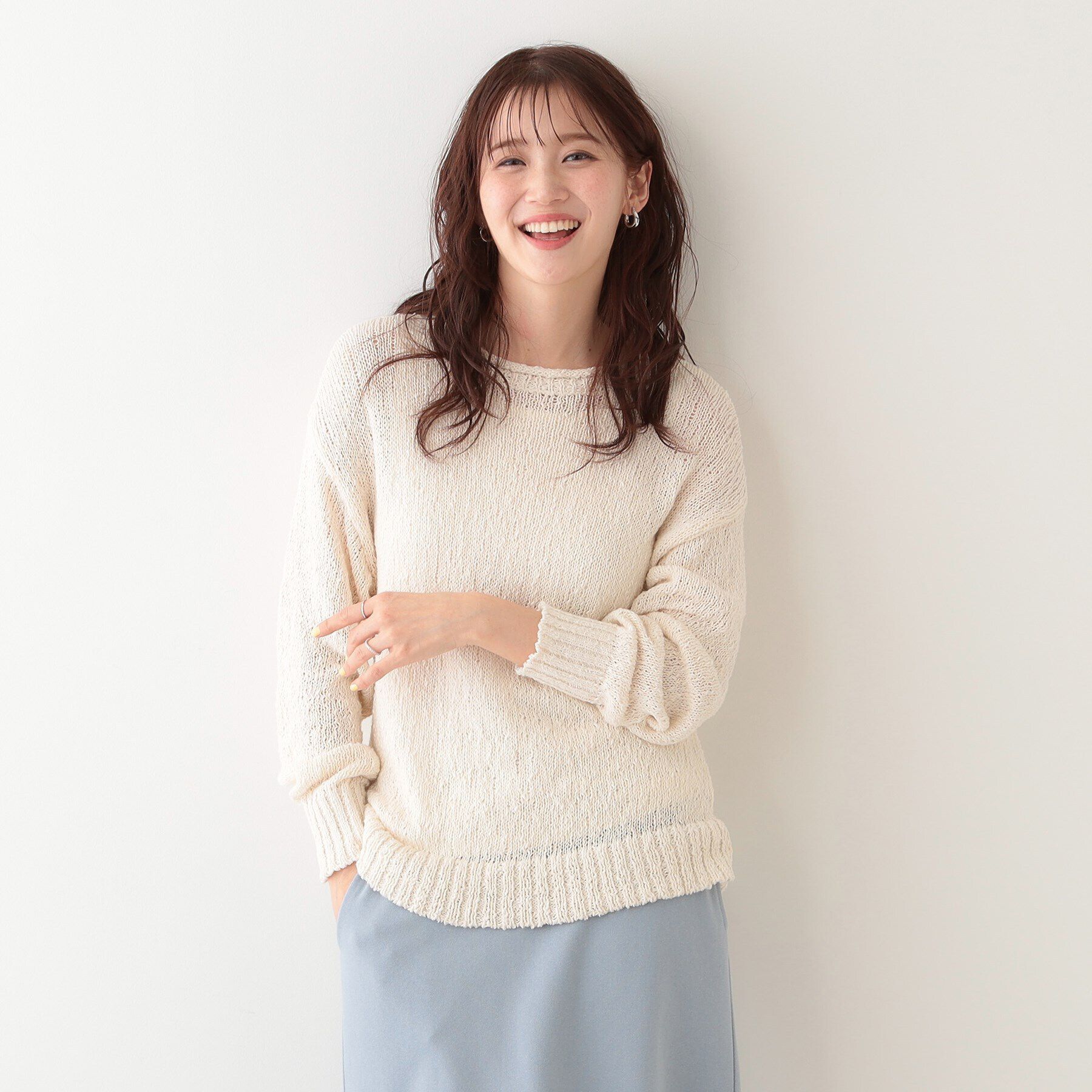 SHOO･LA･RUE「さりげない凹凸感で表情豊か。ロールネックニット」|ニット・セーター|