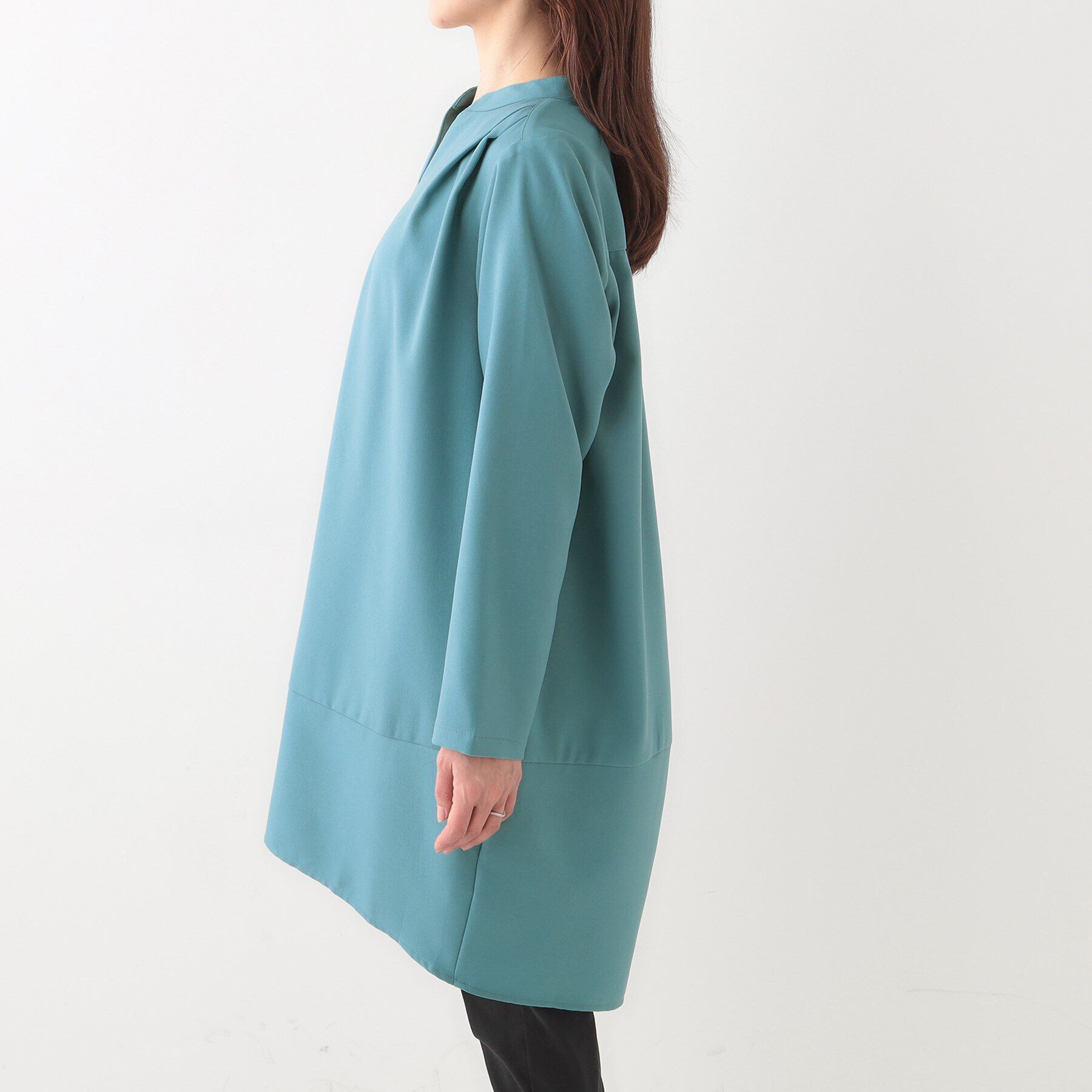 SHOO･LA･RUE「【体型カバー/洗える】なめらかなタッチが心地よい チュニックワンピース」|チュニック|
