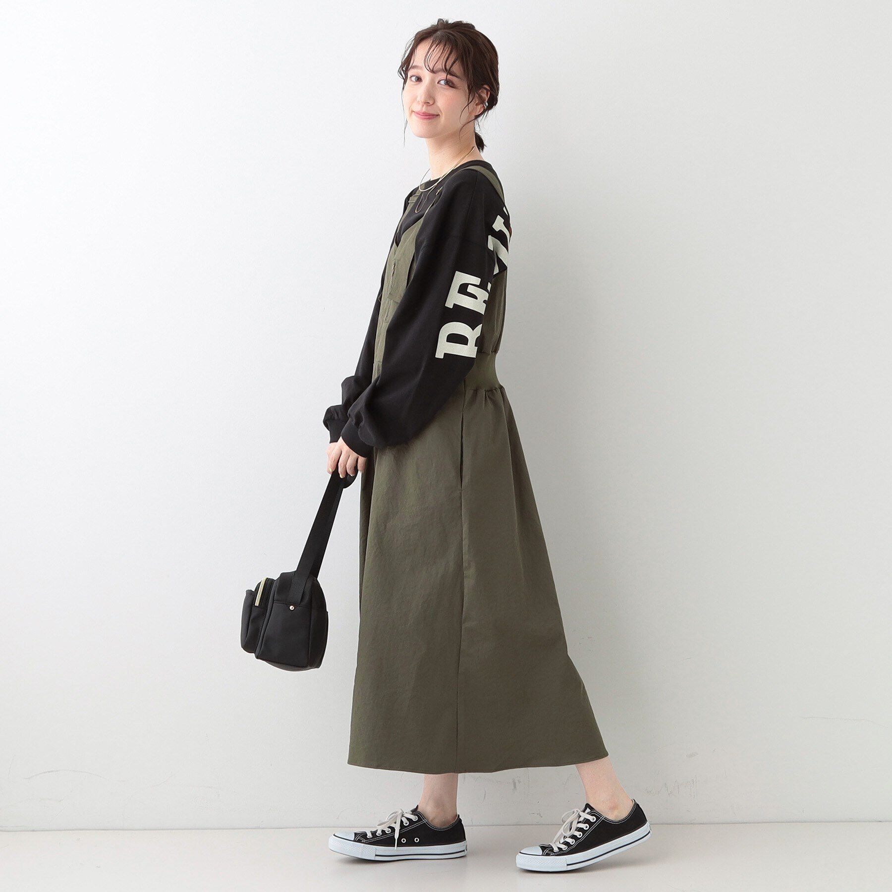 SHOO･LA･RUE「【S-LL】ロングシーズン着られる フロントZIPジャンスカ」|ワンピース|