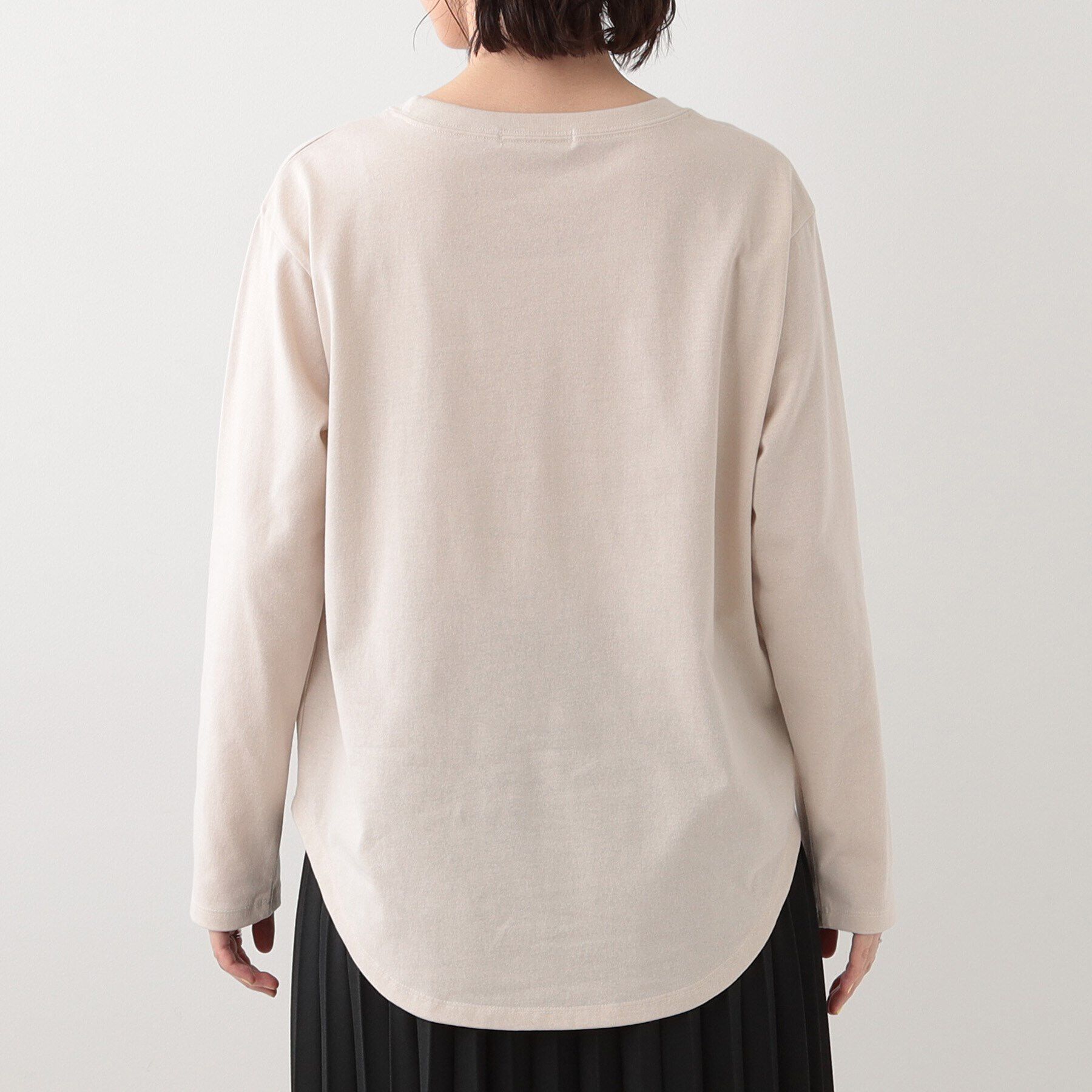 SHOO･LA･RUE「【S-LL】ロゴの立体感が魅力 ブラシ刺繍ロンT」|Tシャツ・カットソー|