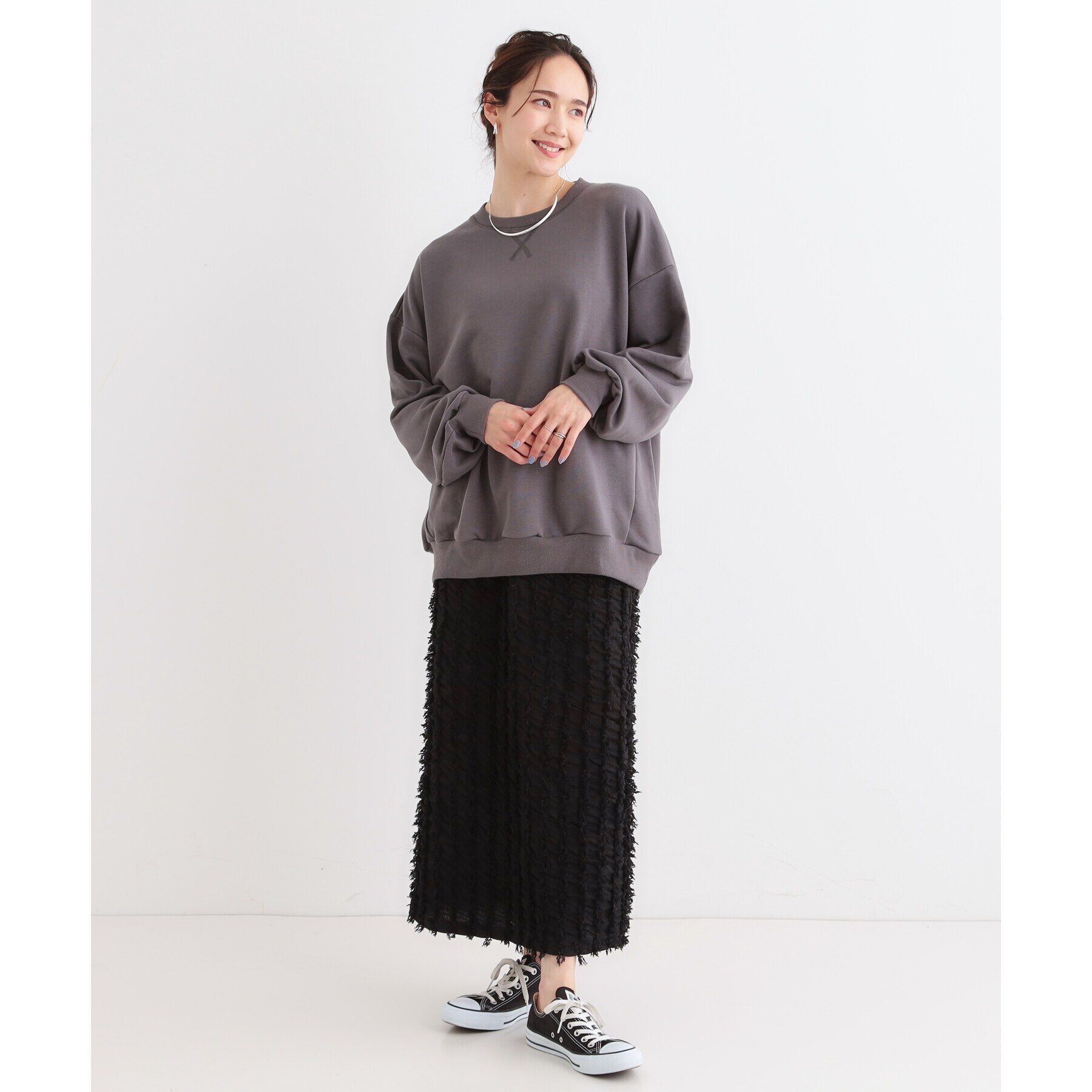 SHOO･LA･RUE「【洗える/着丈が選べる】ベーシックスウェット」|パーカー|