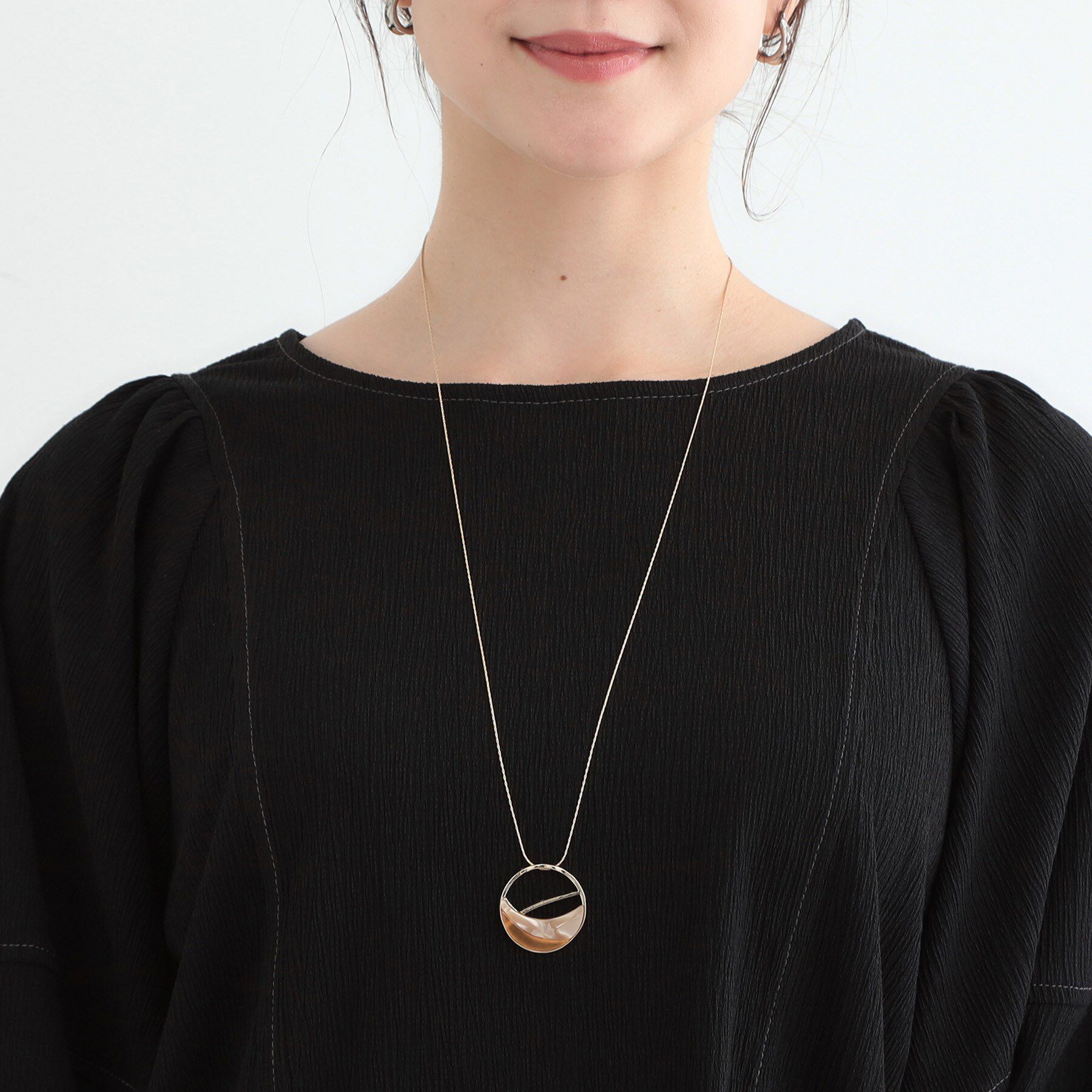 SHOO･LA･RUE「デザインサークルネックレス」|ネックレス|