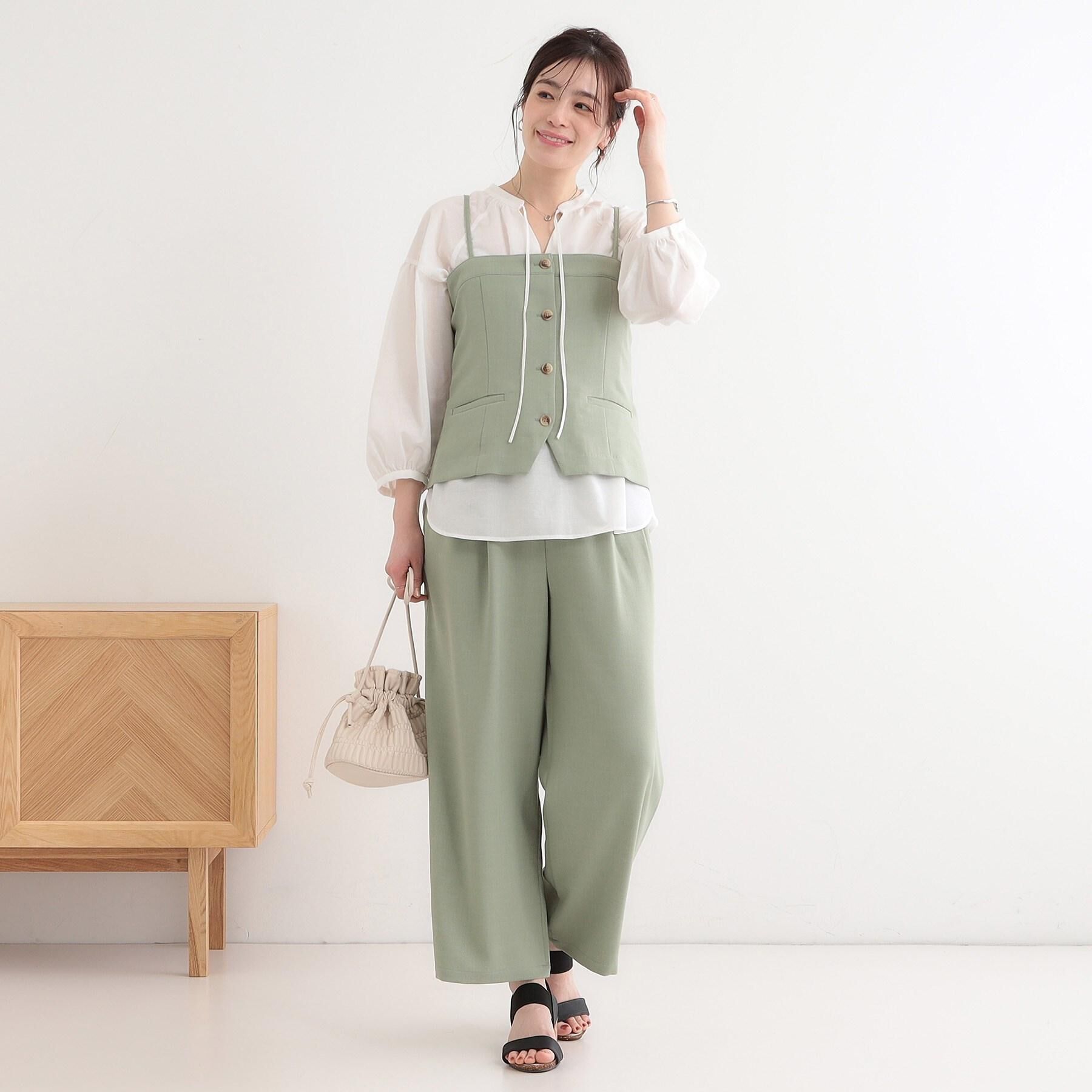 SHOO･LA･RUE「【セットアップ可】麻調イージーワイドパンツ」|その他|