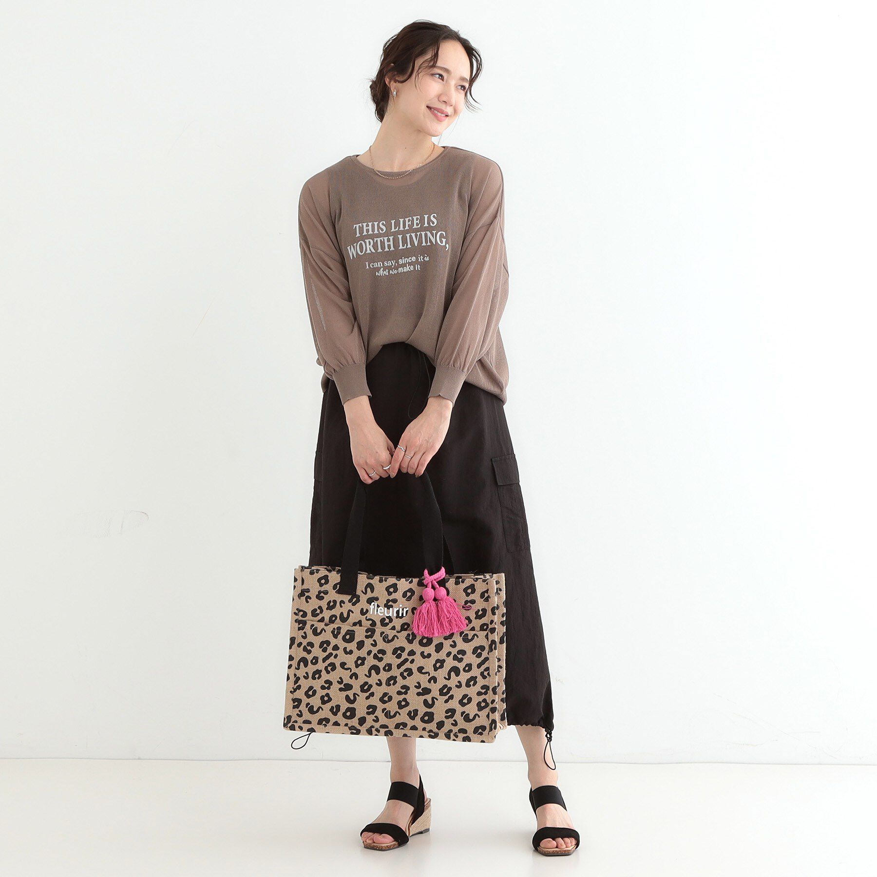 SHOO･LA･RUE「夏を彩る スクエアジュートトートバッグ」|トートバッグ|