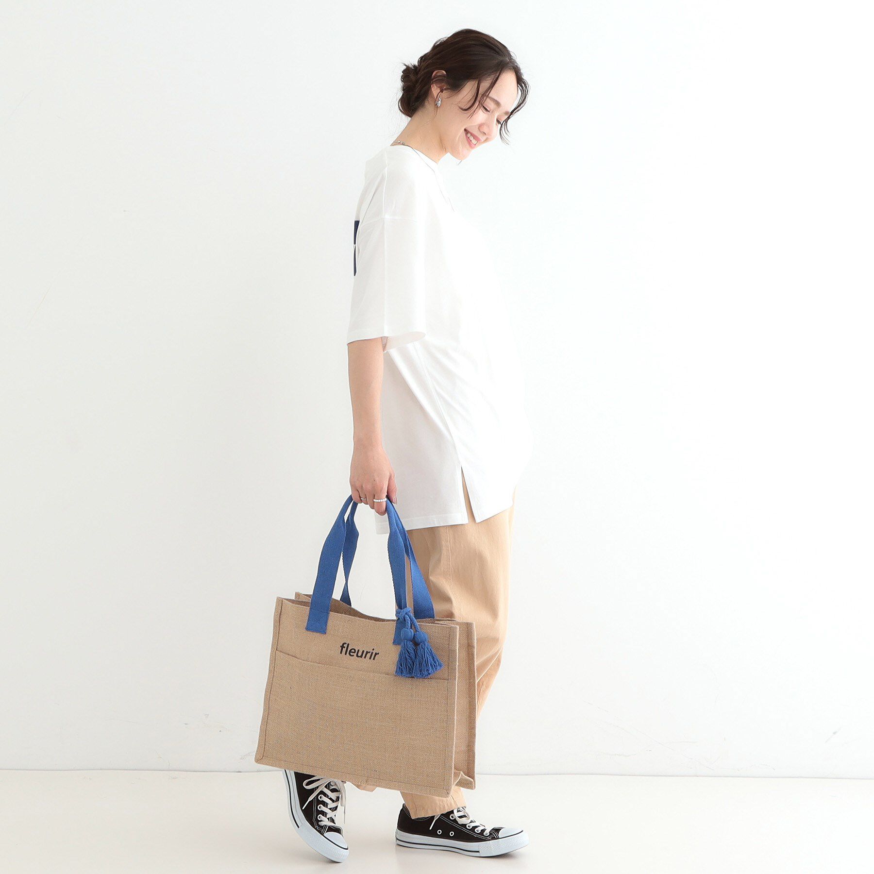 SHOO･LA･RUE「夏を彩る スクエアジュートトートバッグ」|トートバッグ|