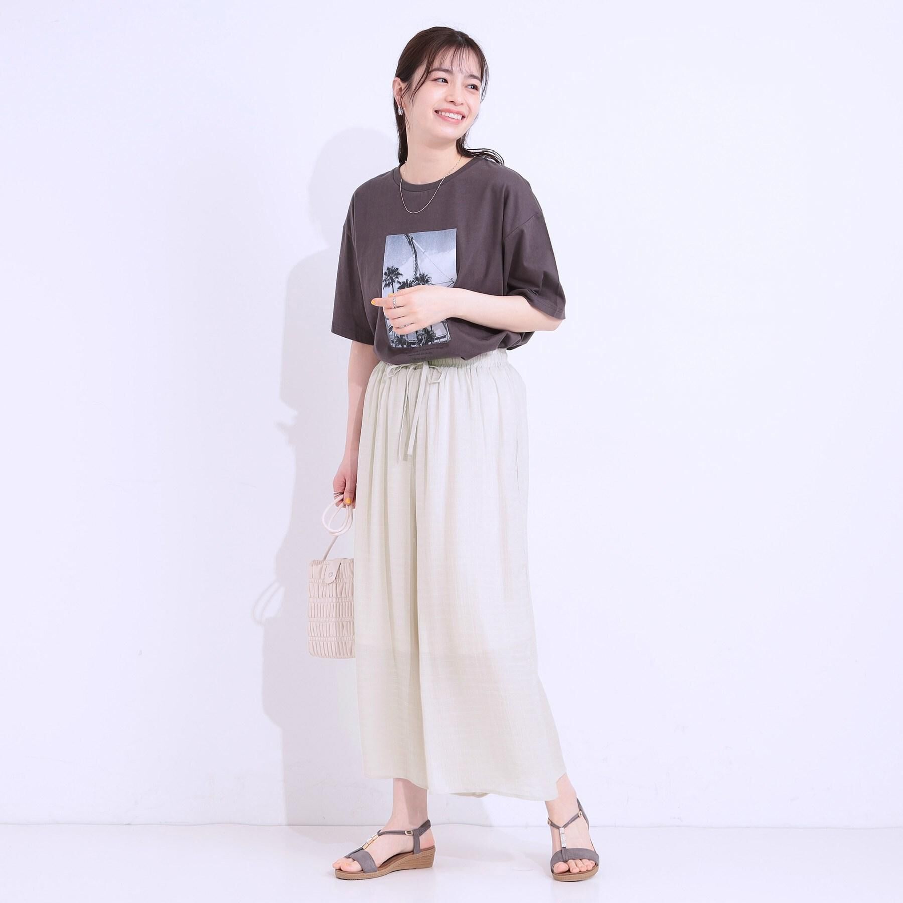 SHOO･LA･RUE「【選べる4柄】コットンプリントロゴTシャツ」|Tシャツ・カットソー|