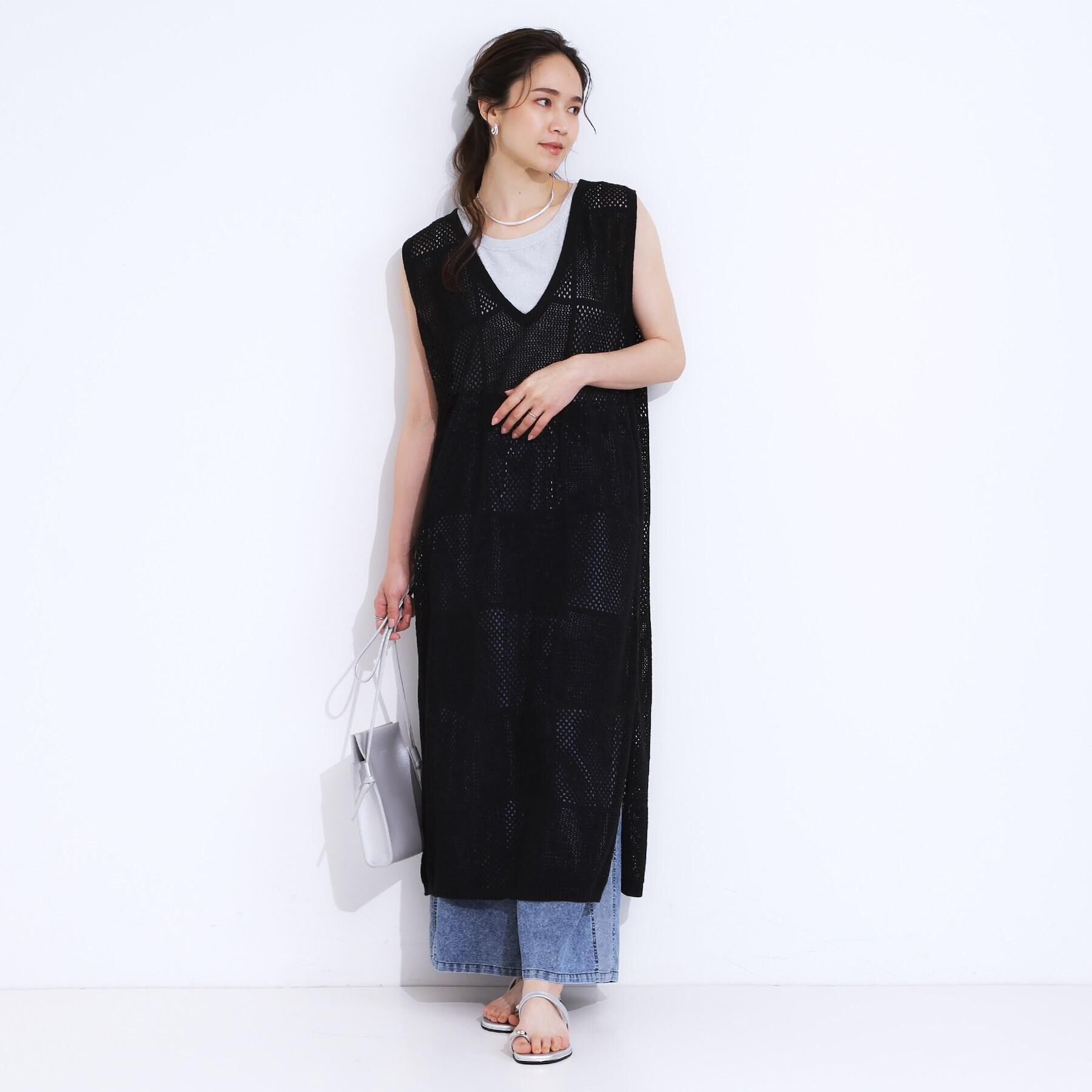 SHOO･LA･RUE「【高レビュー/S-LL】大人ヘルシーなスタイルに ラメタンクトップ」|キャミソール|