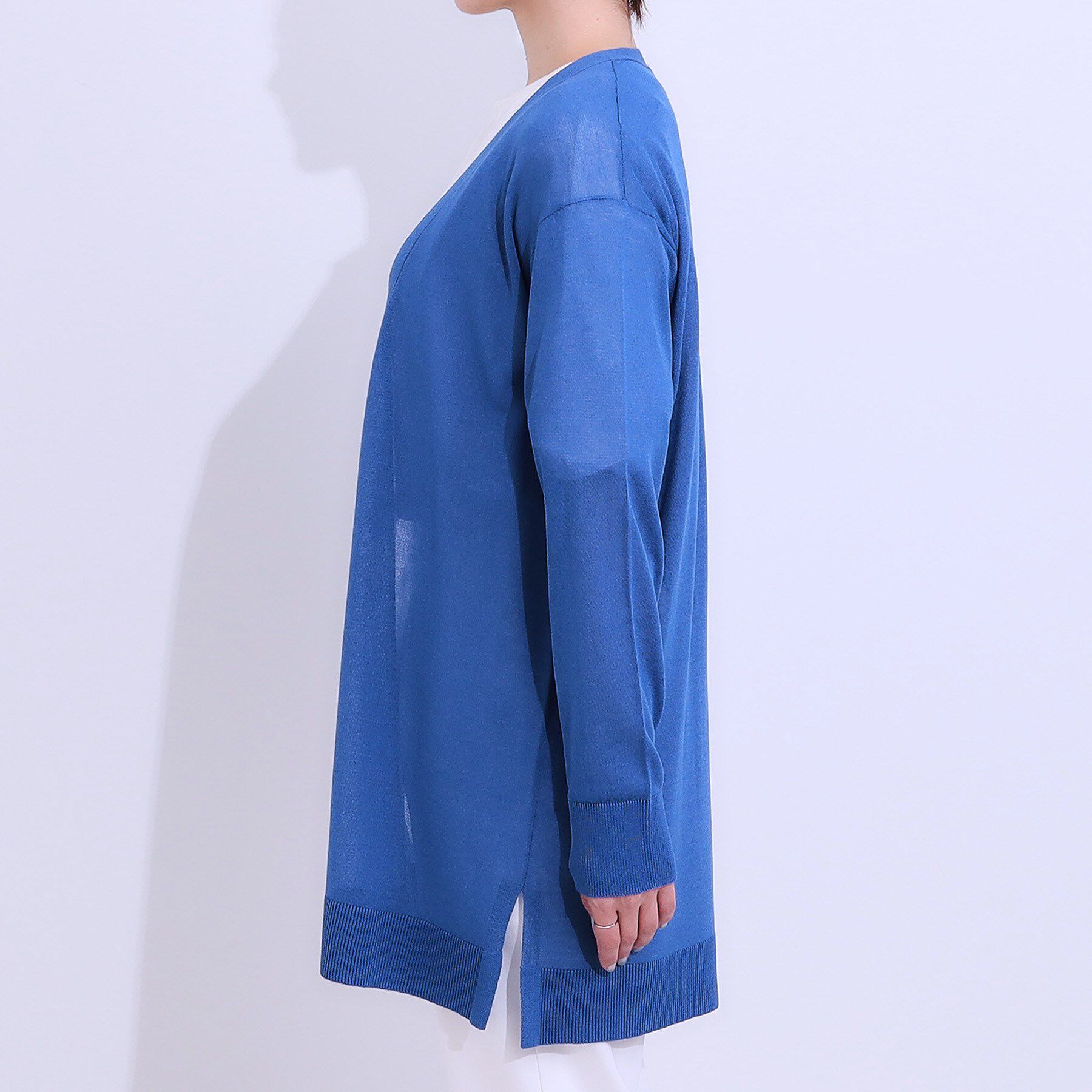 SHOO･LA･RUE「【洗える/ひんやり】体型カバーにも トッパー ロングカーディガン」|カーディガン|