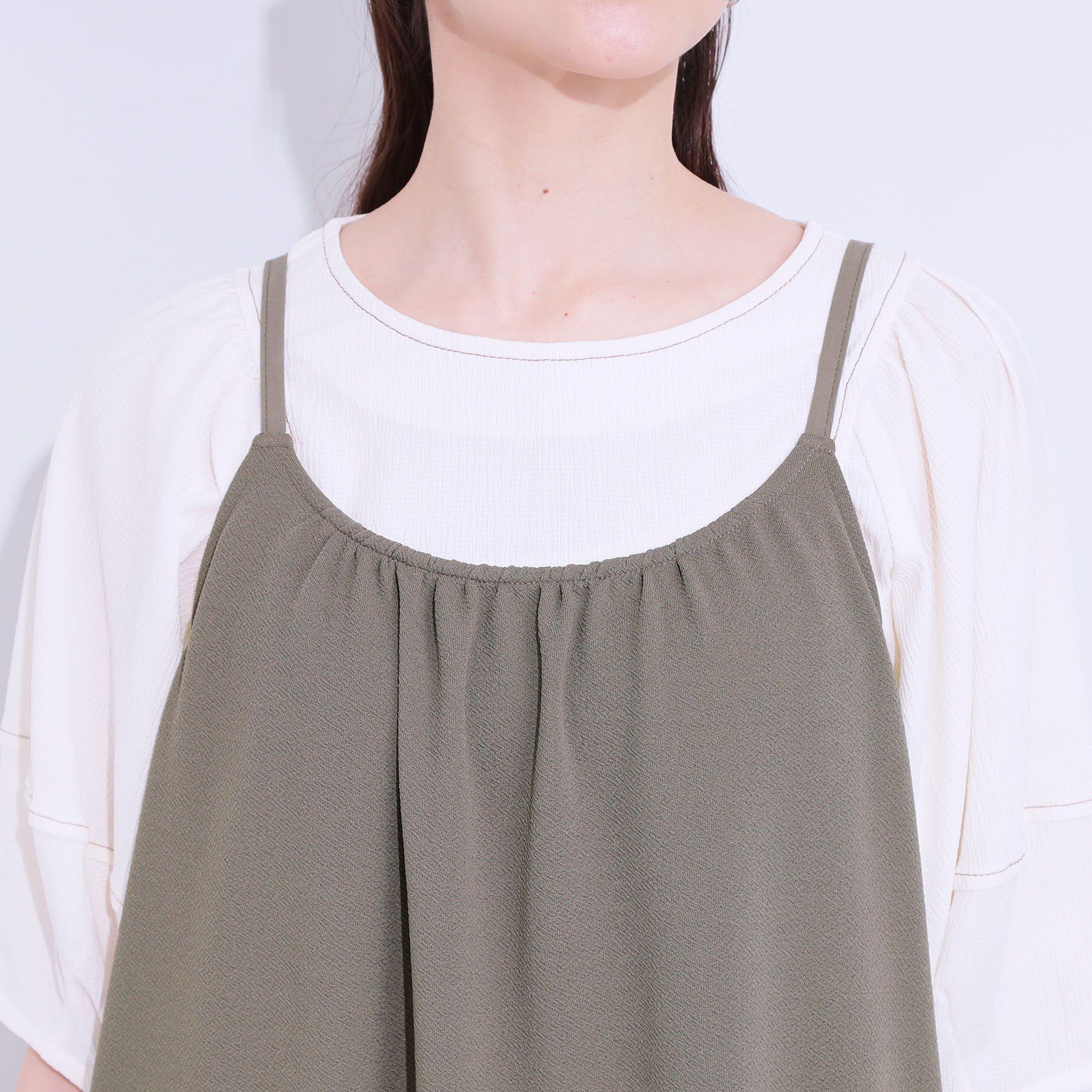 SHOO･LA･RUE「ぽこぽこギャザーキャミワンピース」|ワンピース|