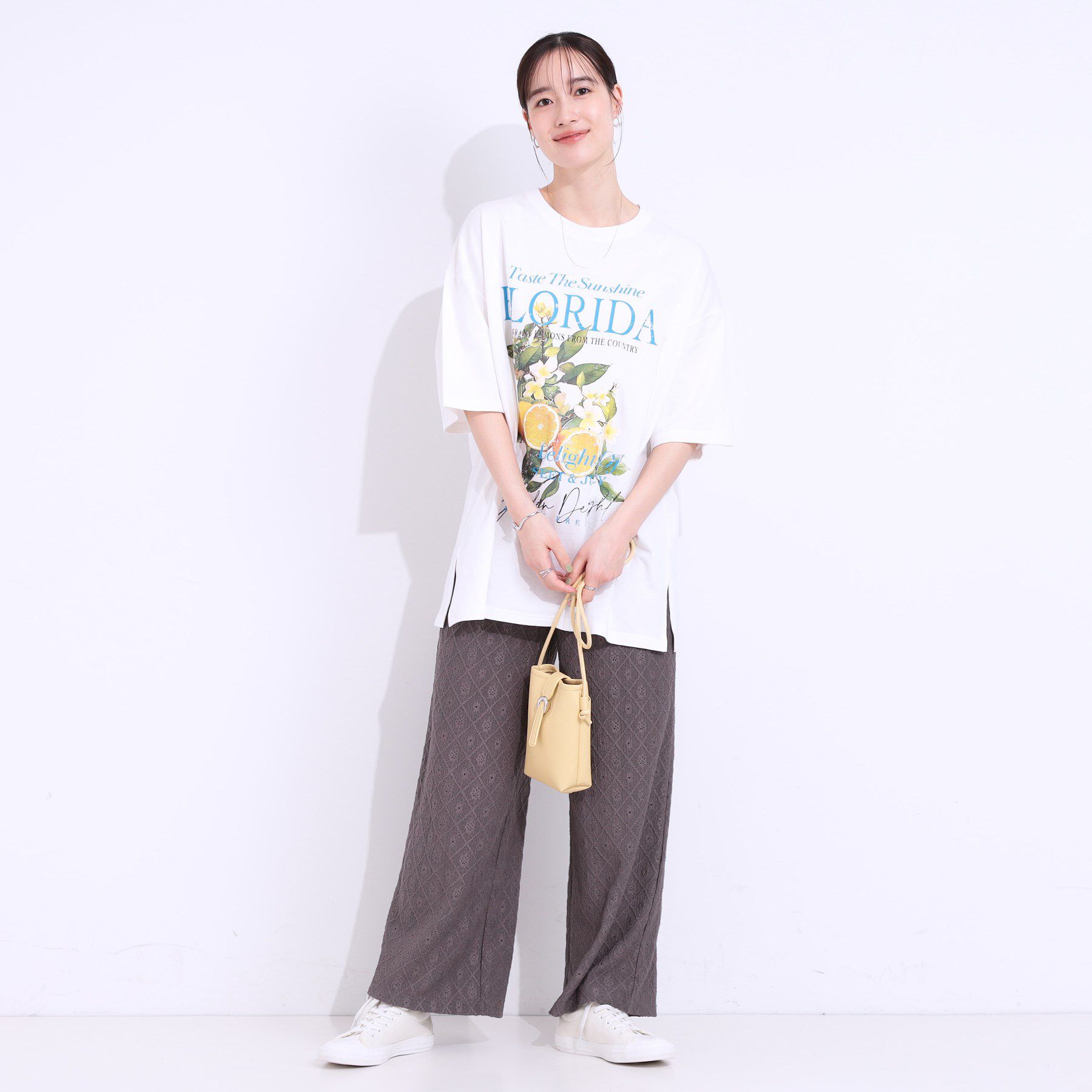 SHOO･LA･RUE「【洗える】ゆるシルエットが抜け感を演出 プリントBIG Tシャツ」|Tシャツ・カットソー|