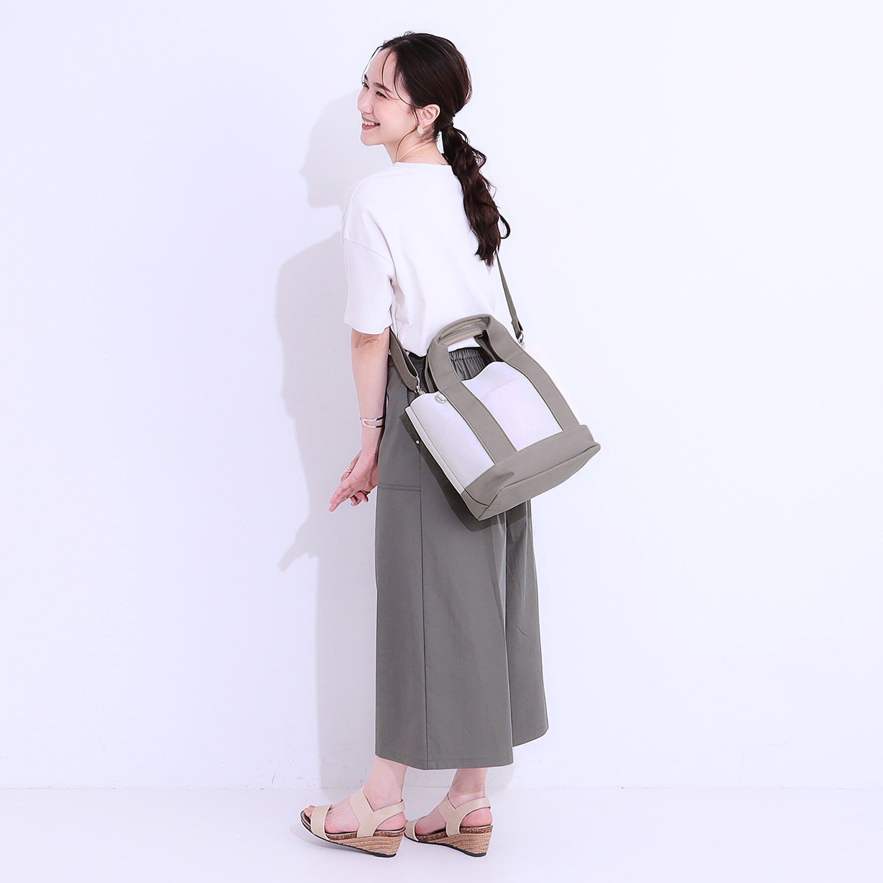 SHOO･LA･RUE「【2WAY】キャンバストートバッグ」|トートバッグ|