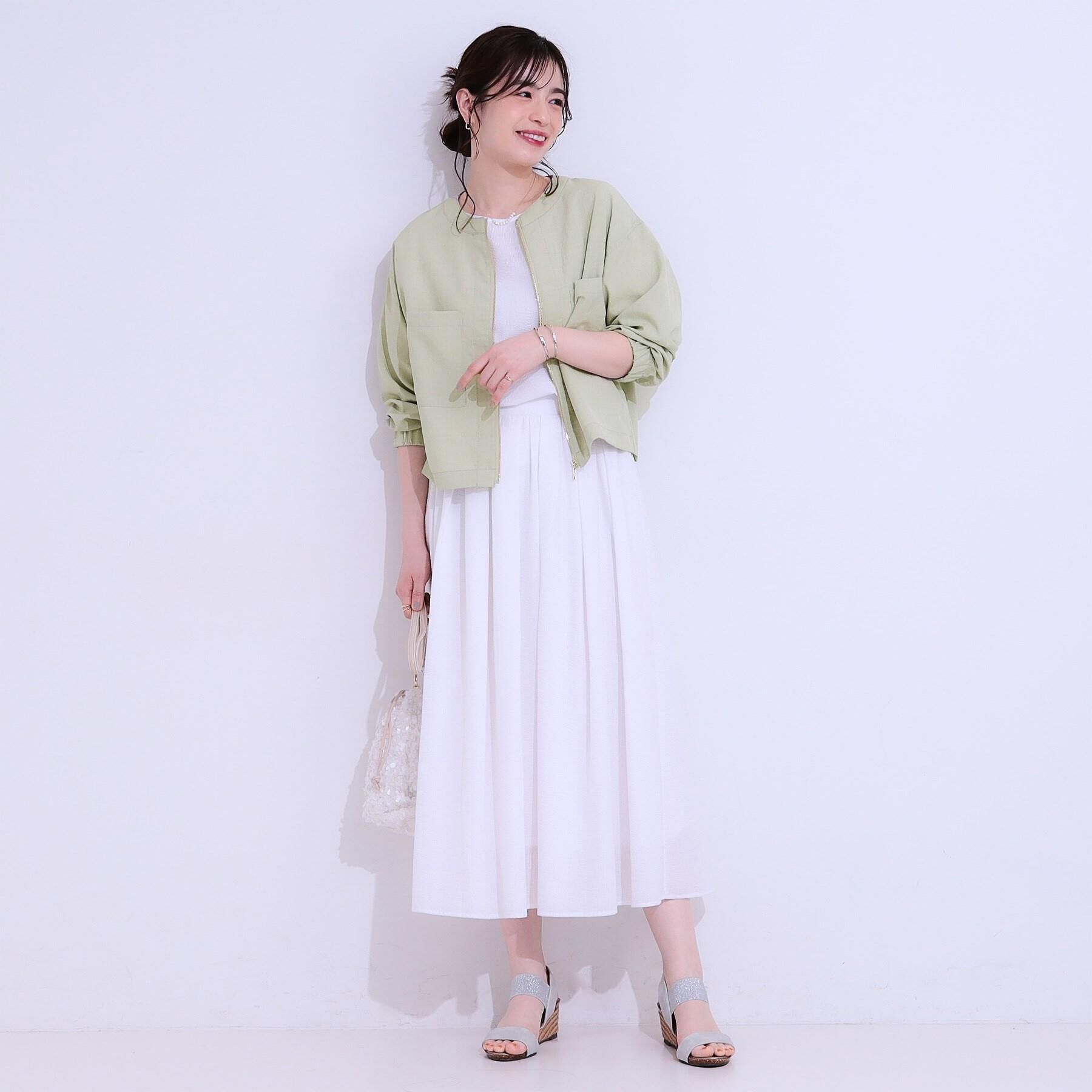 SHOO･LA･RUE「【S-LL/セットアップ可/5分袖】涼しくこなれる お袖タックブラウス」|シャツ・ブラウス|
