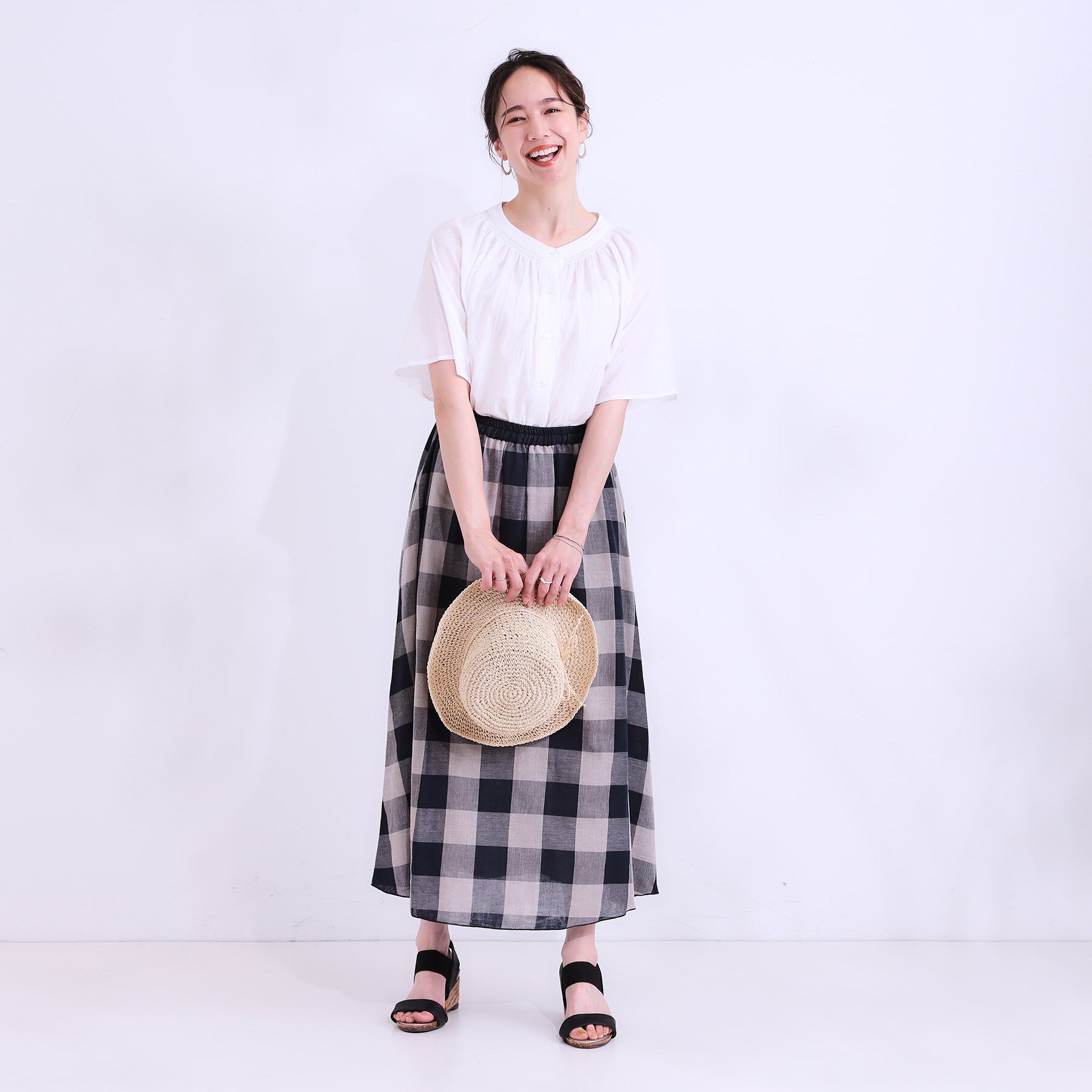 SHOO･LA･RUE「体型カバーも叶う 大人上品なコットンボイルブラウス」|シャツ・ブラウス|