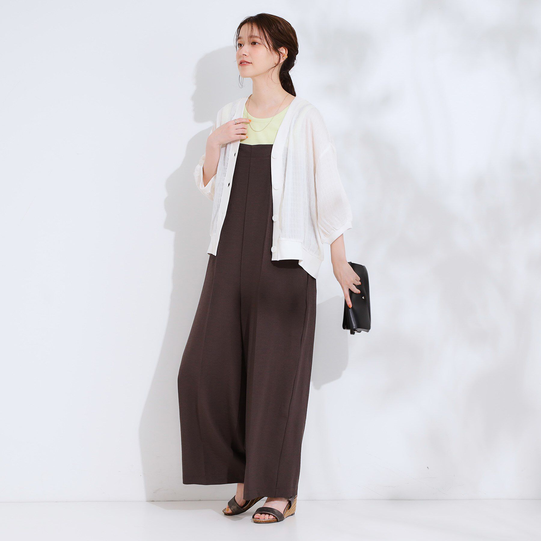 SHOO･LA･RUE「【S-LL】ふわっとしたフォルムが魅力 Vネックカーディガン」|カーディガン|