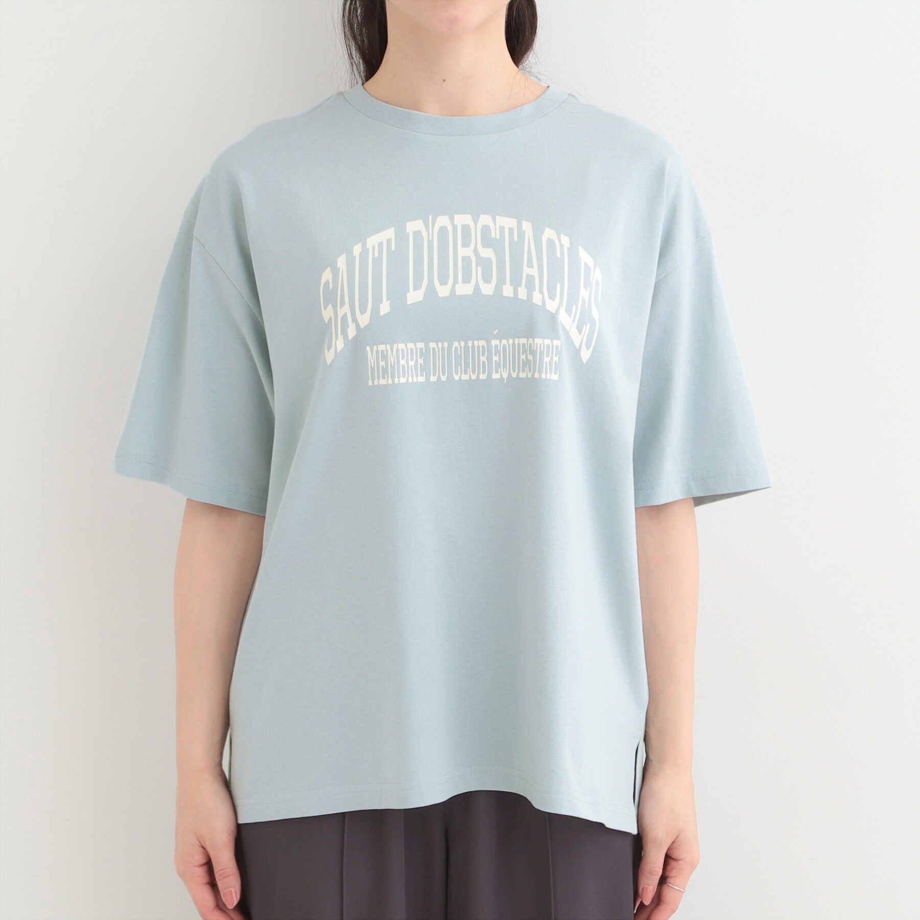 SHOO･LA･RUE「【綿100％/S-LL/プチプラ】 無地＆プリントアソート ベーシックTシャツ」|Tシャツ・カットソー|