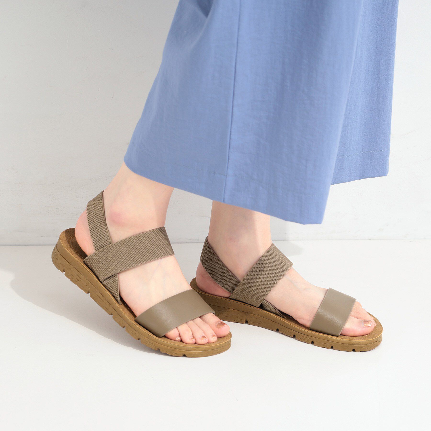 SHOO･LA･RUE「ローヒールゴムサンダル」|サンダル|