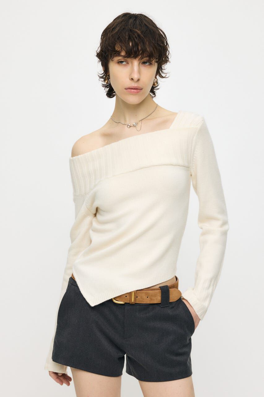 MOUSSY「ASYMMETRY トップス」|ニット・セーター|IVOY3