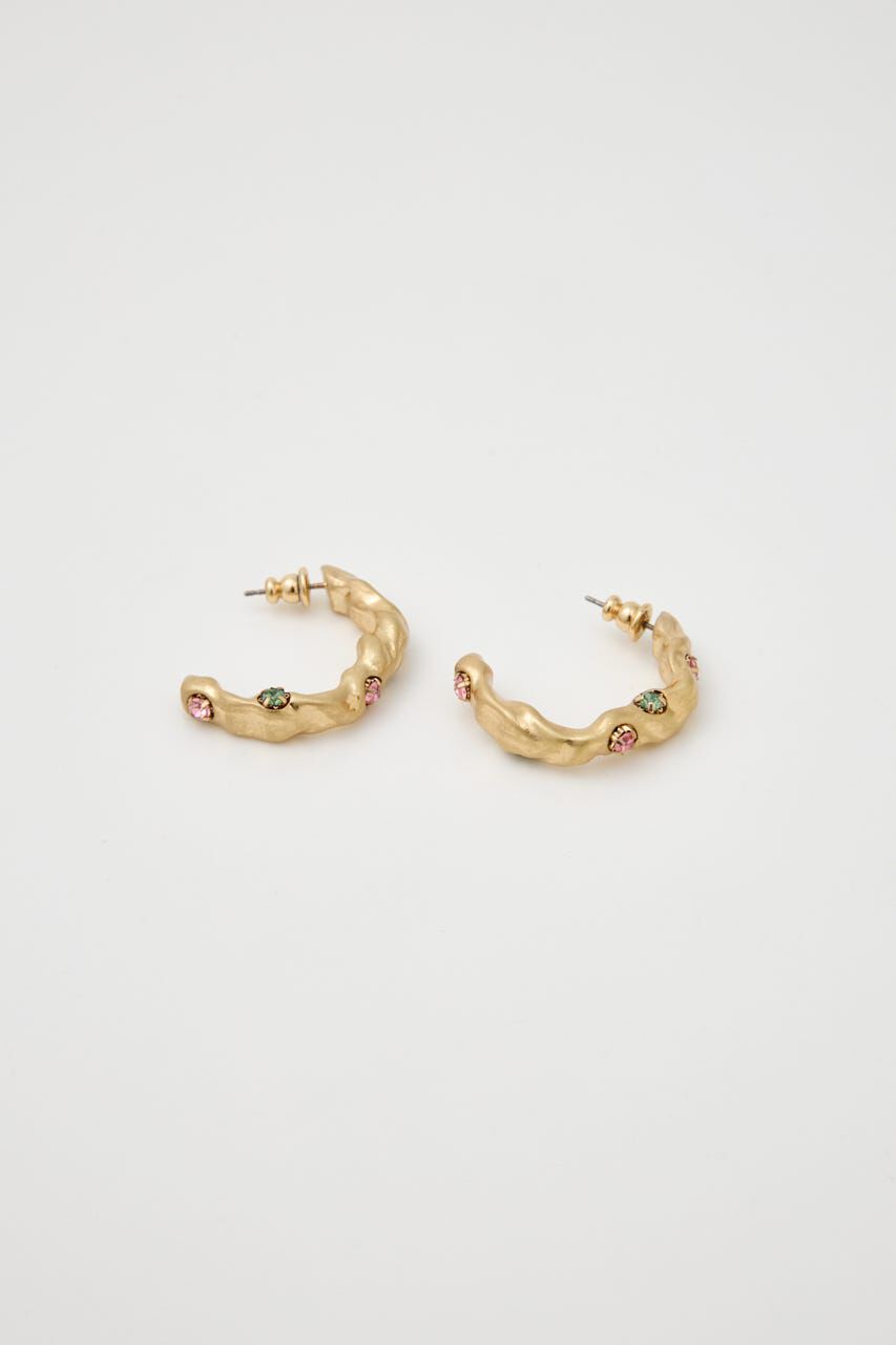 MOUSSY「GEM HOOP イヤリング」|ピアス|