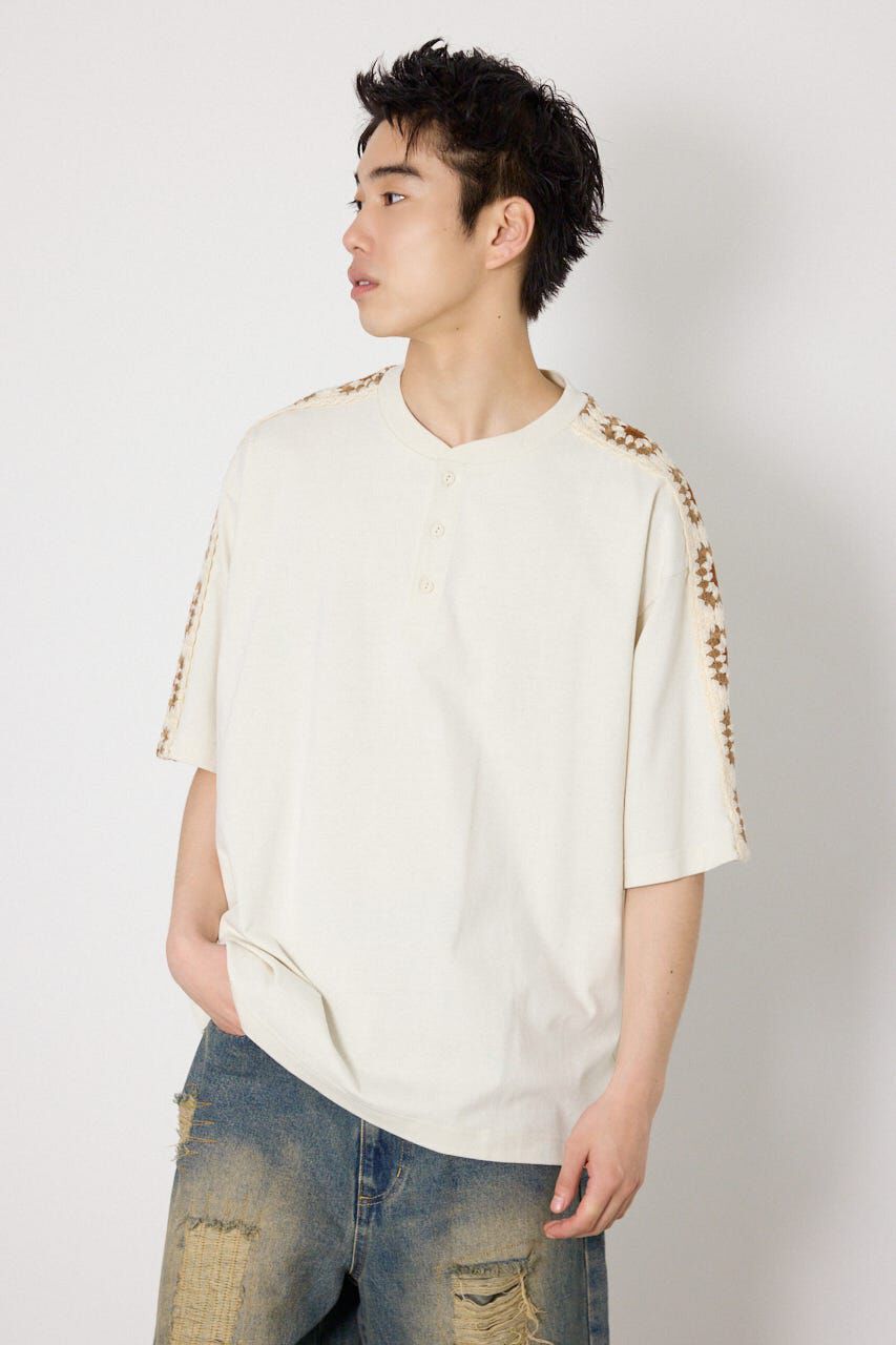 RODEO CROWNS「クロシェラインヘンリーTシャツ」|Tシャツ・カットソー|IVOY3