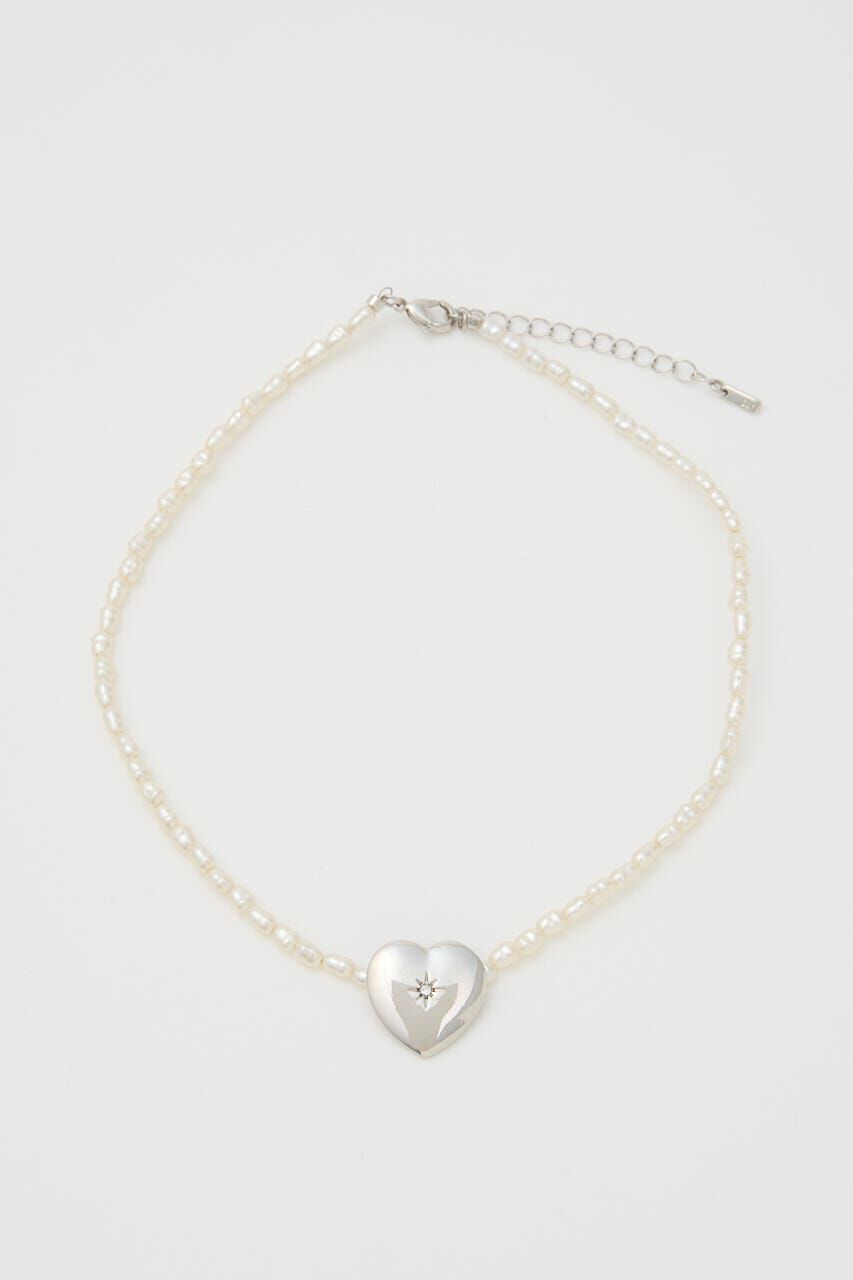 SLY「HEART MOTIF チョーカー」|ネックレス|WHT