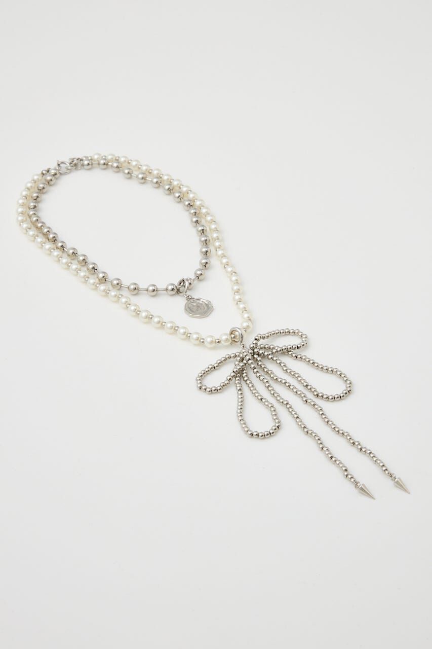 SLY「MANY WAY F／PEARL BALL ネックレス」|ネックレス|